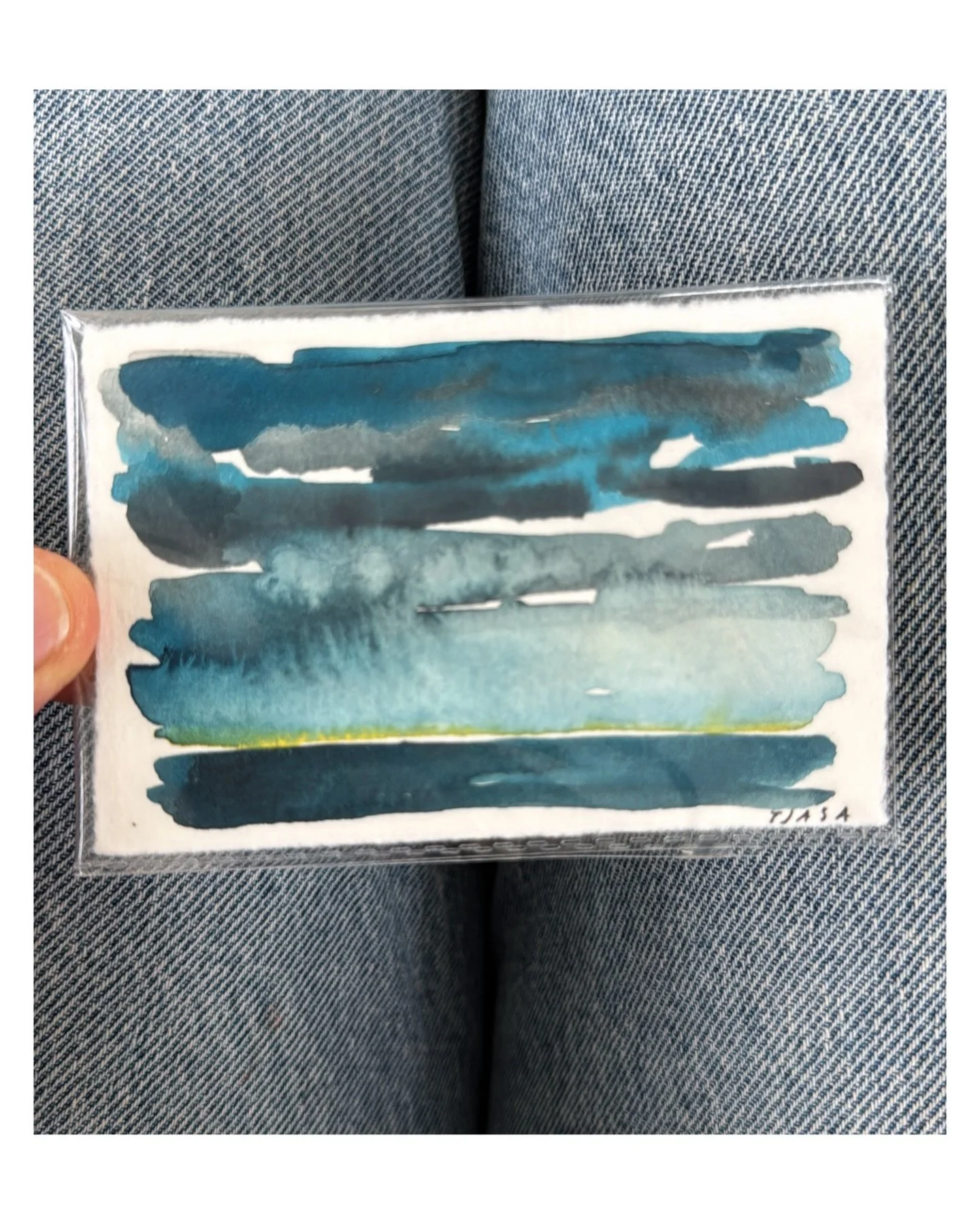 A little painting of the sea to bring the calm&hellip;.xxx