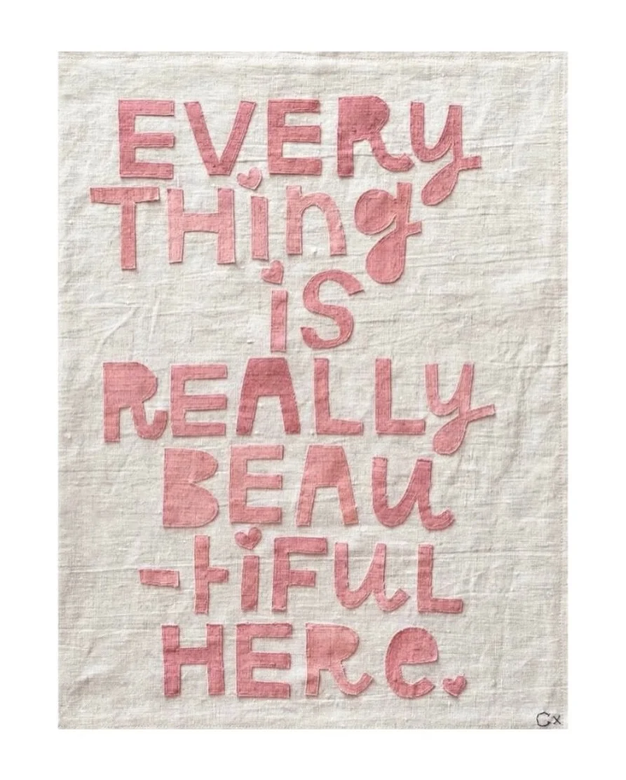 This is such a beautiful piece of embroidery and words  by the remarkable artist @rachelcastleandthings - everytime I look at it I am lifted in my heart and spirit. These words also are for how I feel in Mexico - a country I adore immensely. ❣️