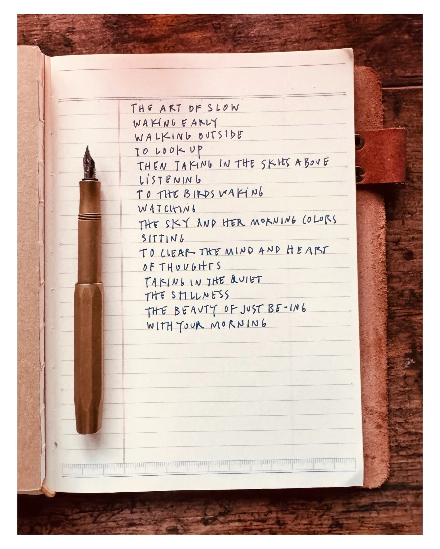 The first words that tumble of my thoughts this morning onto paper (part of the AWE writing practice) &hellip; no prepping, no editing, no drafts, full of mistakes and needed rewrites, but thought I would share anyway.  I would call this little sunri