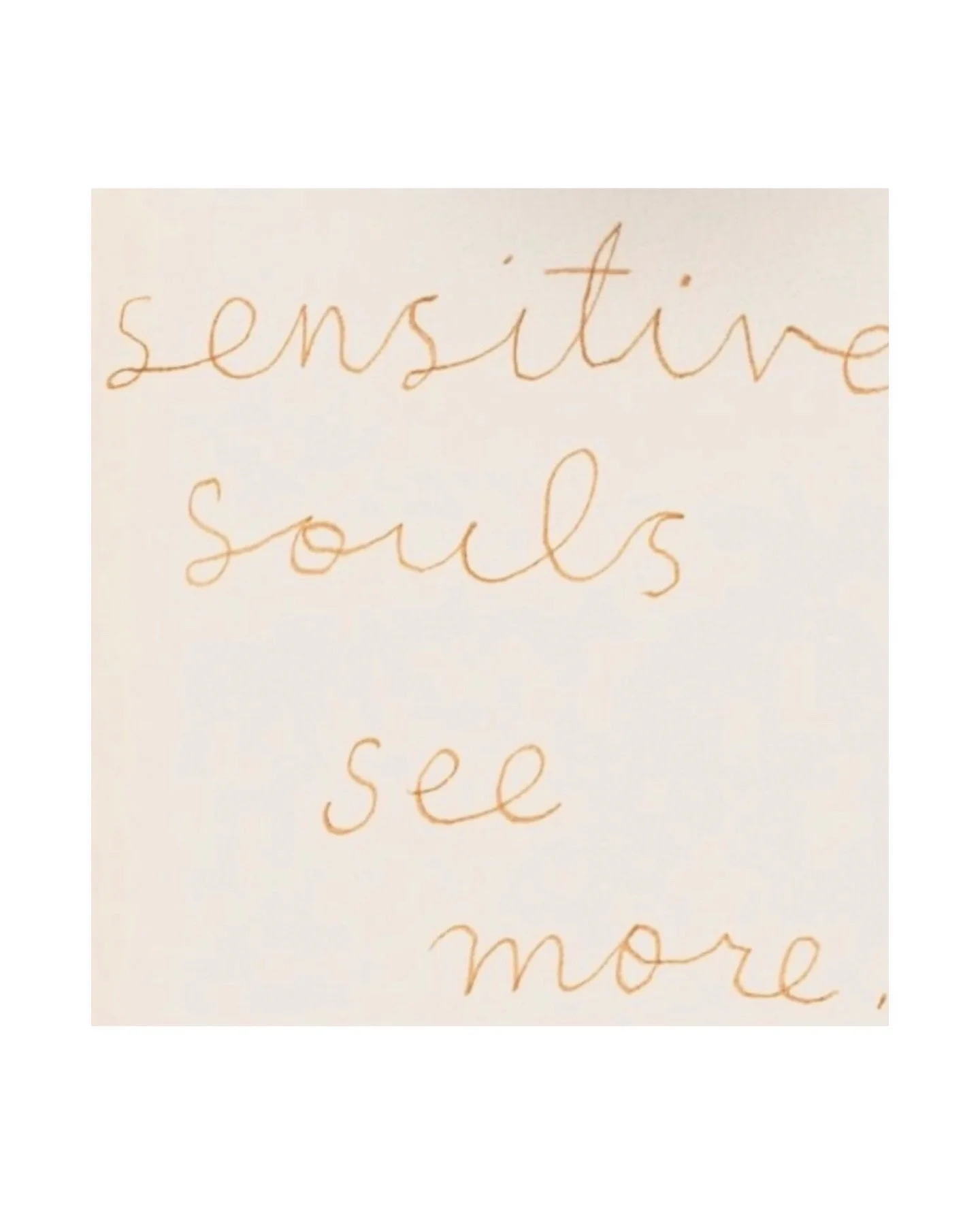 See more. Feel more. Hear more. Sense more&hellip;. as hard as it can be to BE highly S E N S I T I V E , it&rsquo;s also a gift as well. We walk a tightrope of discomfort and beauty all at once. There are days when I wish so much that I could move p