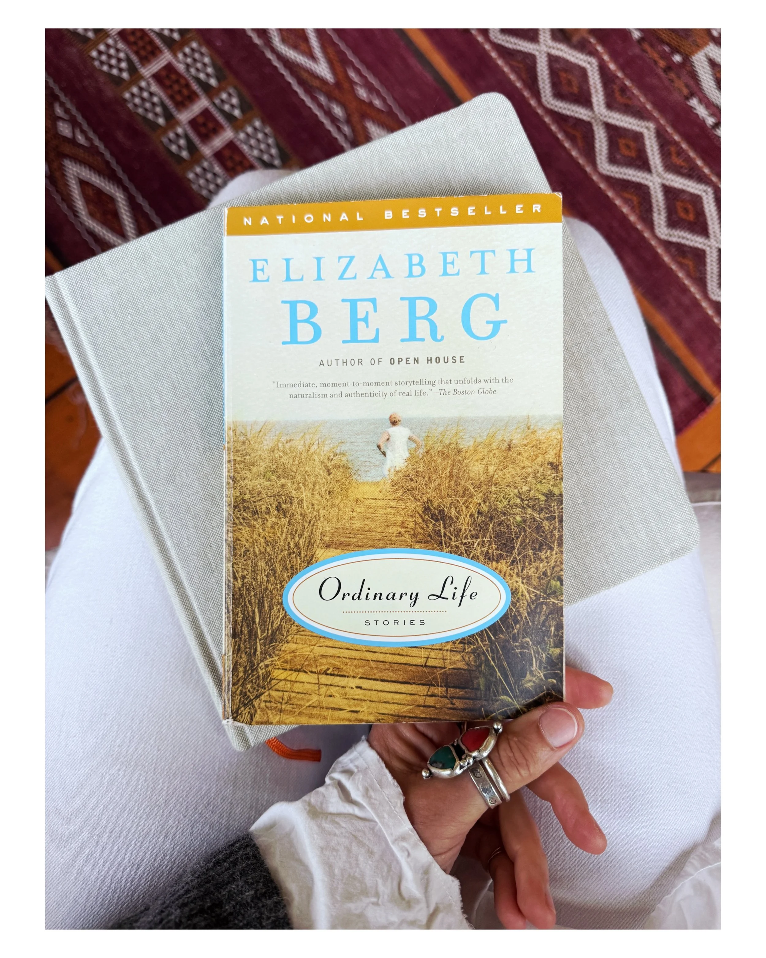 I have turned into a complete Elizabeth Berg follower - just finished Ordinary Life - short stories I just LOVED - and also realized I had read Open House years ago (need to reread), am about to start Life :A Love Story and just put an order in for t