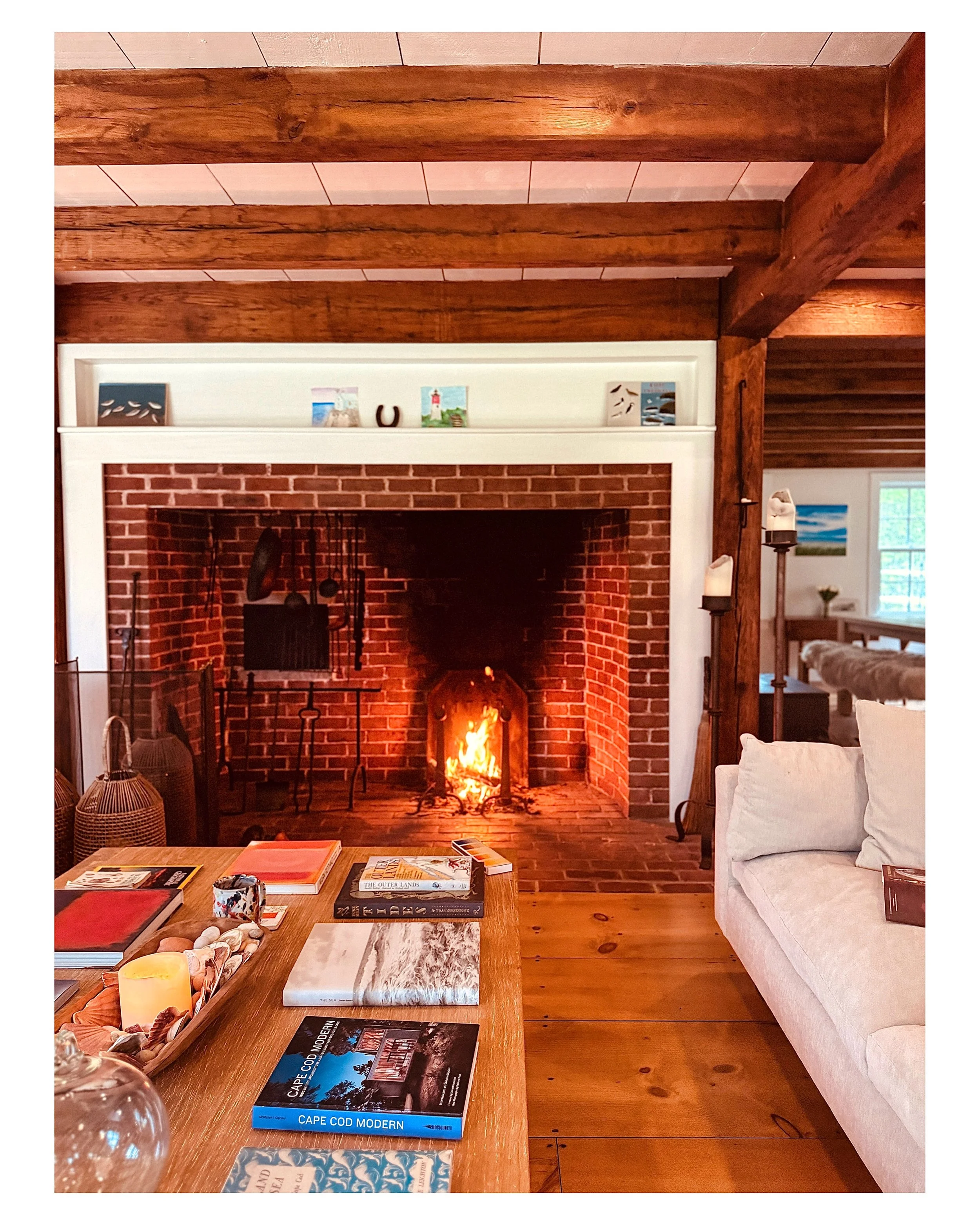 What a day yesterday out here on the Cape&hellip; blustery, rainy, cold yet New England COZY&hellip; books, painting, beading, and an awesome fire ending with a couple episodes of Big Mistakes with Dan Levy which is absolutely hysterical.
