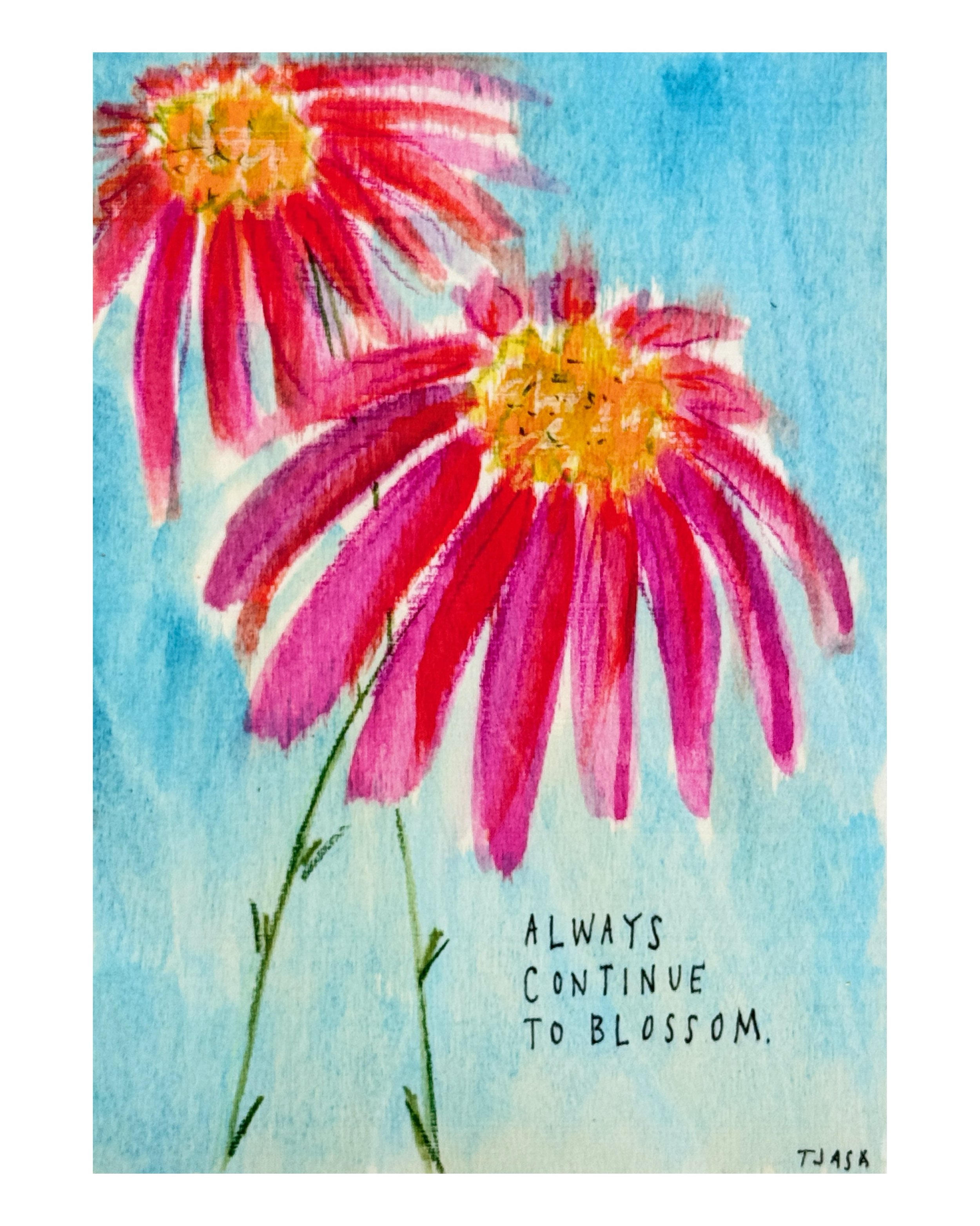 A little UPLIFT for today &hellip; one of my favorite words which feels like an onomatopoeia - same with BLOSSOM - in hearing that word, I feel petals unfurling and change in the air&hellip;.🌼🌞🍃🍀🌿🌷☘️🪻💐🌷🌺🌳🪷🥀🌾

Always Continue to Blossom
