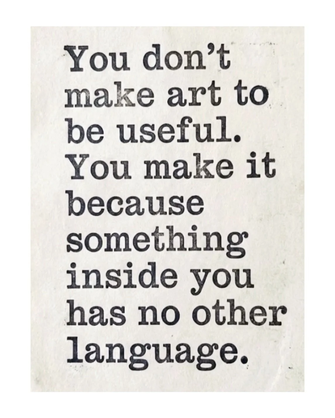 Just the right words for us creatives. ❣️

✨

✨

✨

🙏 @artvoxldn