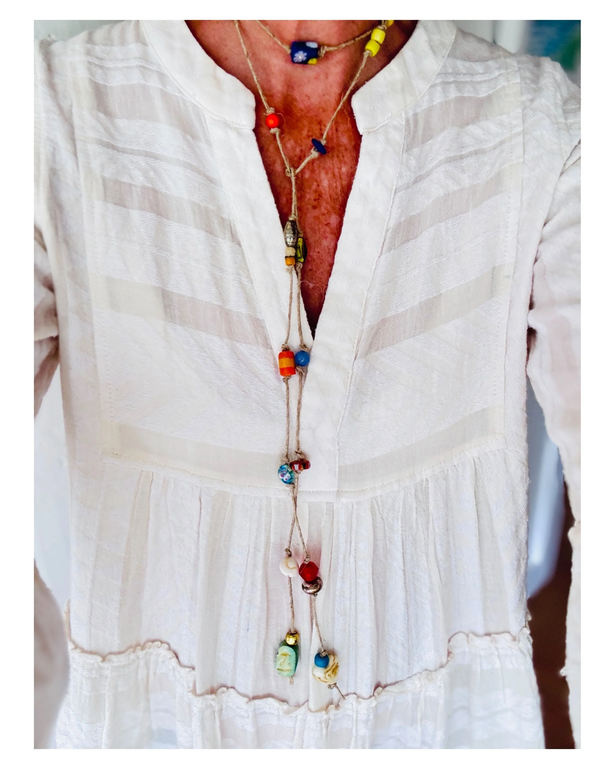 Stringing the summer necklaces is a happiness for me that is hard to put into words, &hellip;like a meditation that is  filled with smiles. All my necklaces can found in two story highlights called., &ldquo;Tjasa&rsquo;s Jewelry&rdquo; ❣️☀️🌊

✨

✨

