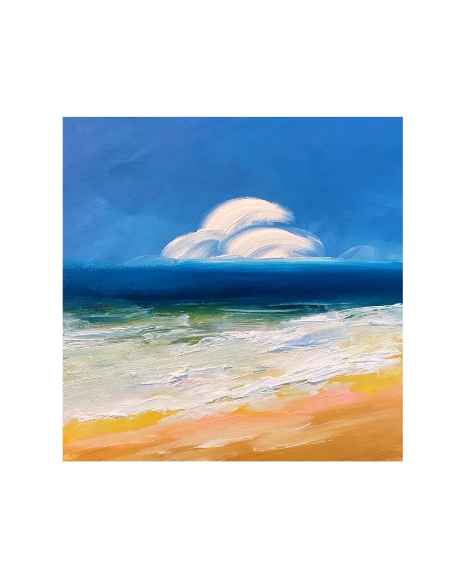 High Tide
8 x 8&rdquo;
painted in cradled birch panel 
available in my California studio ☀️