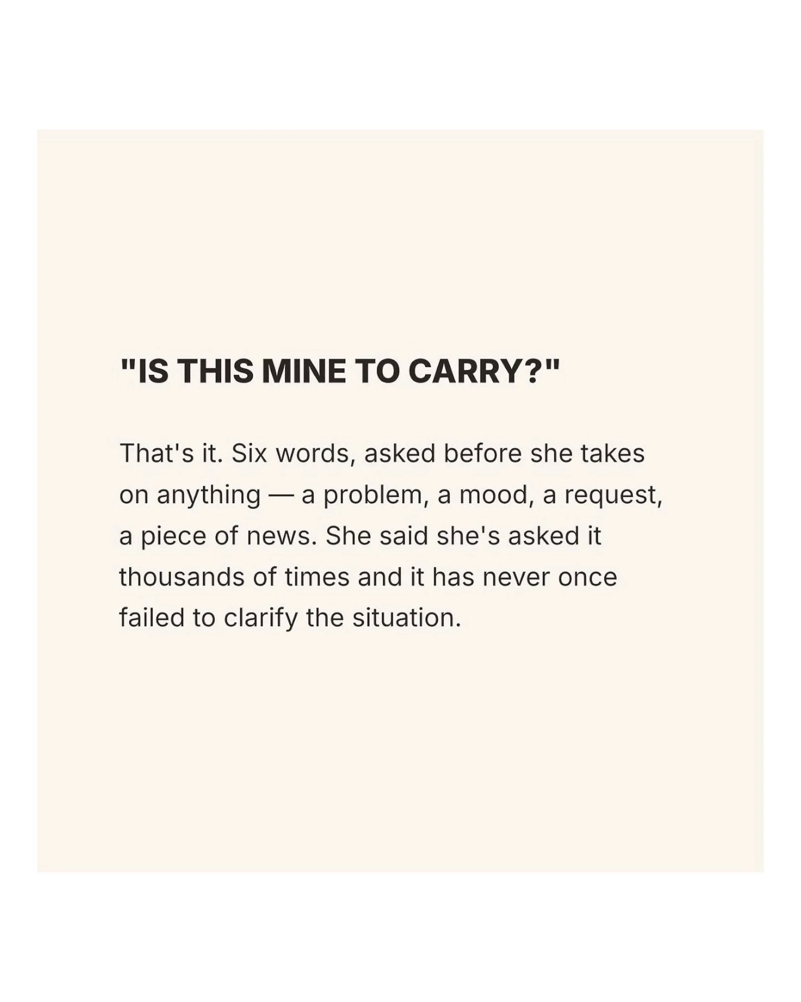 A really great question. 

As an empath, I spent a lot of time carrying things that I&rsquo;m not meant to carry which can then weigh me down emotionally, cloud the thoughts, and make life sometimes feel like I&rsquo;m weeding through clouds looking 