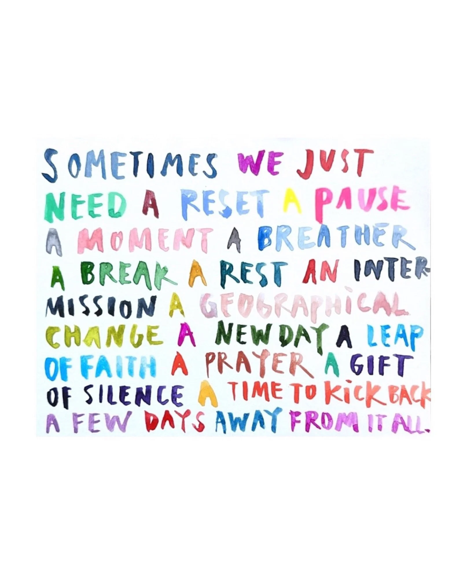 sometimes we just need a  P A U S E. 🌿