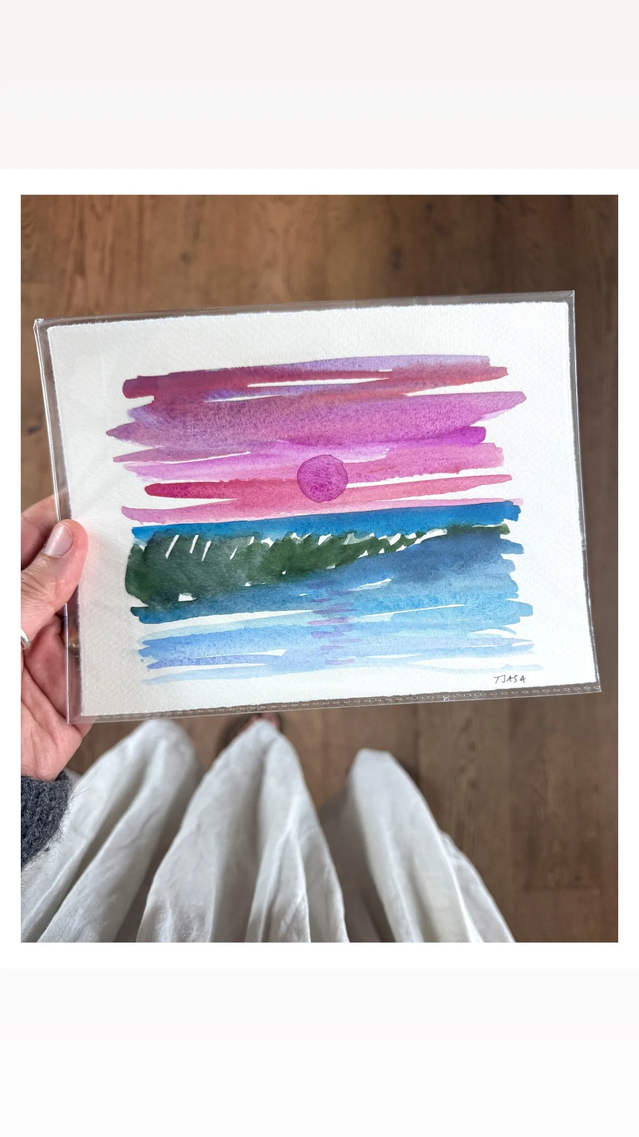 Settling In  I 6 X 8 I unframed