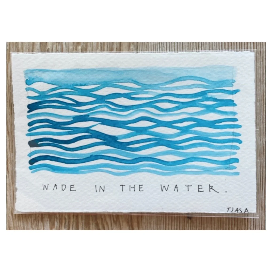 Wade in the Water  I   3.5 X 5.5  I  unframed