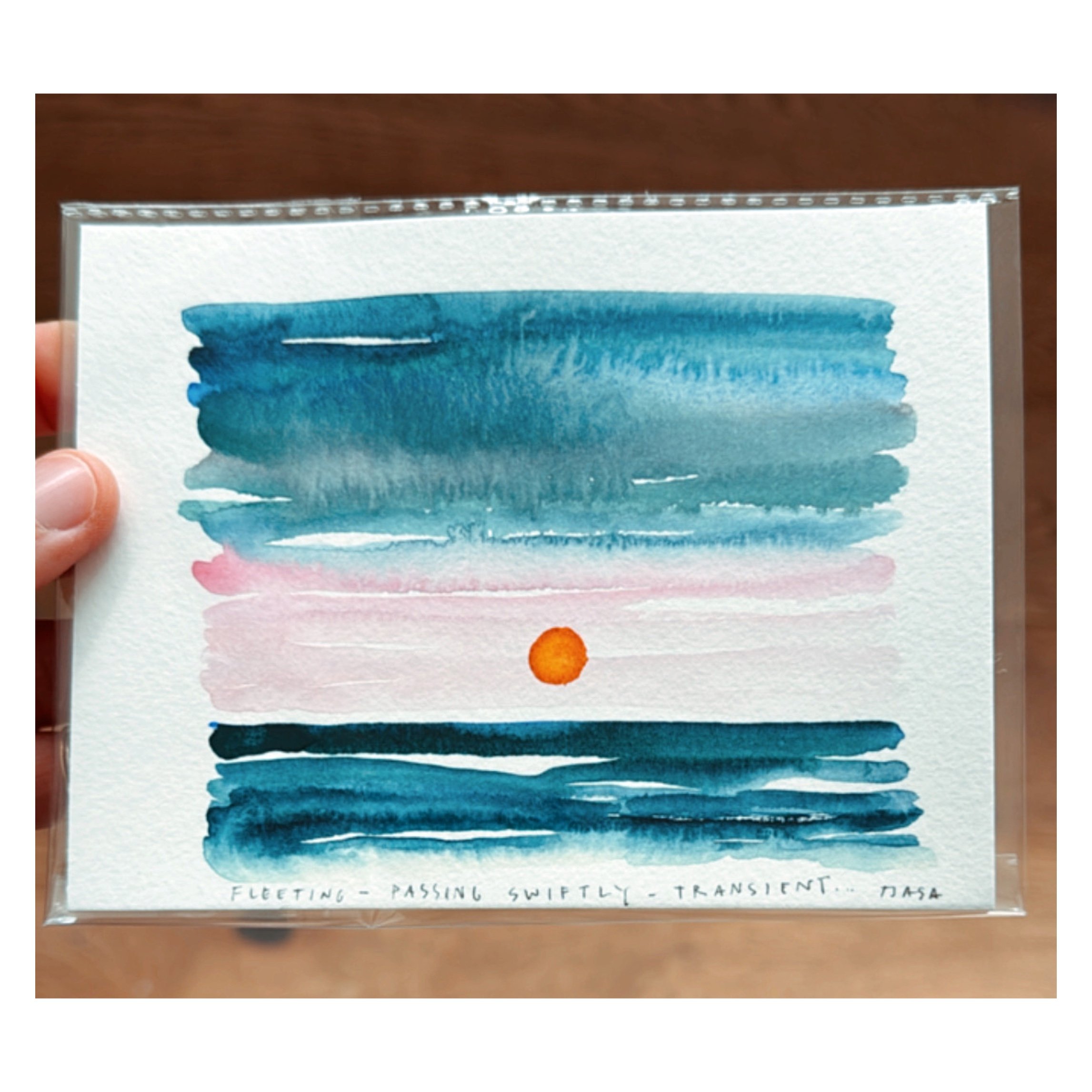 Fleeting I   4.5 X 6  I  unframed