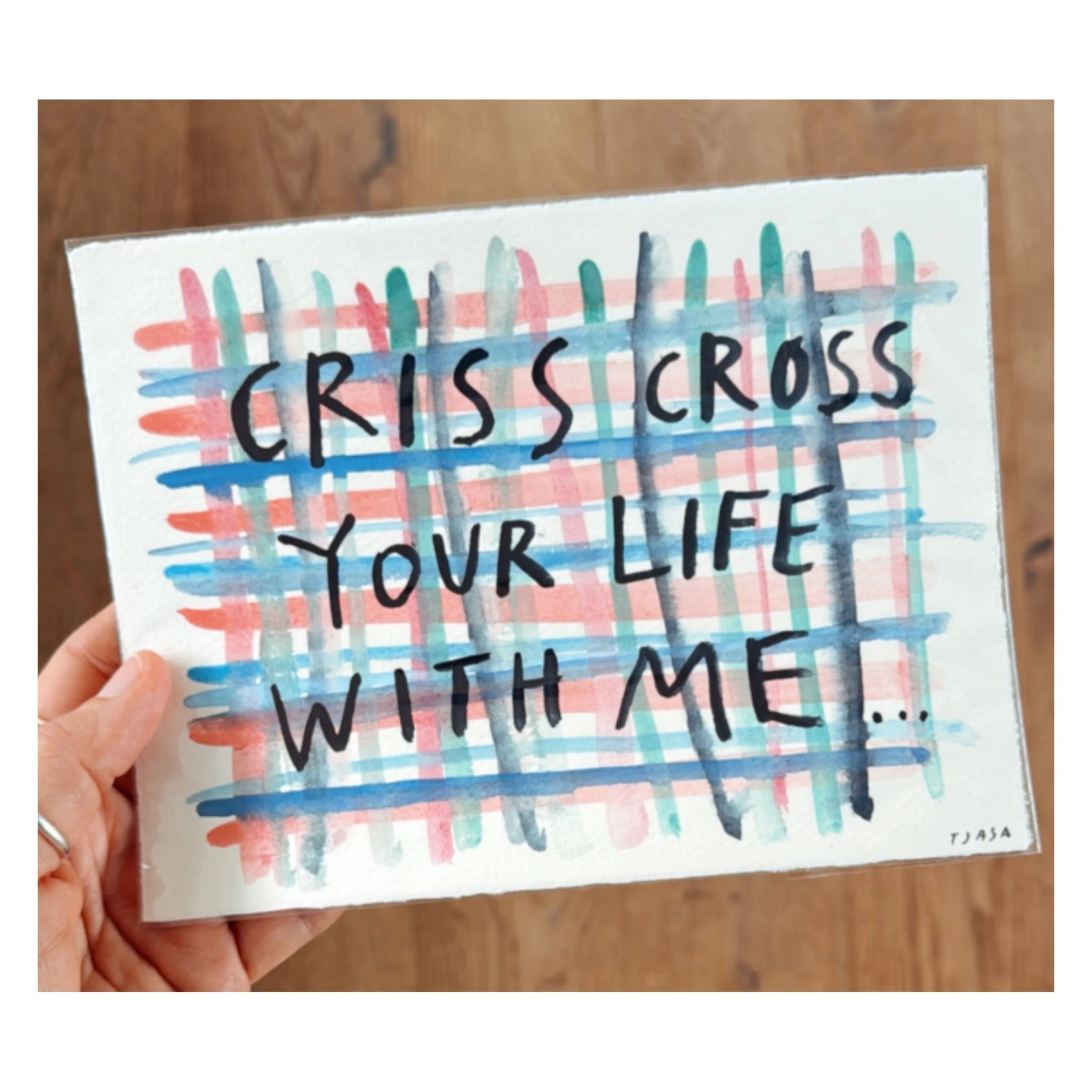 Criss Cross I 6 X 8 I unframed