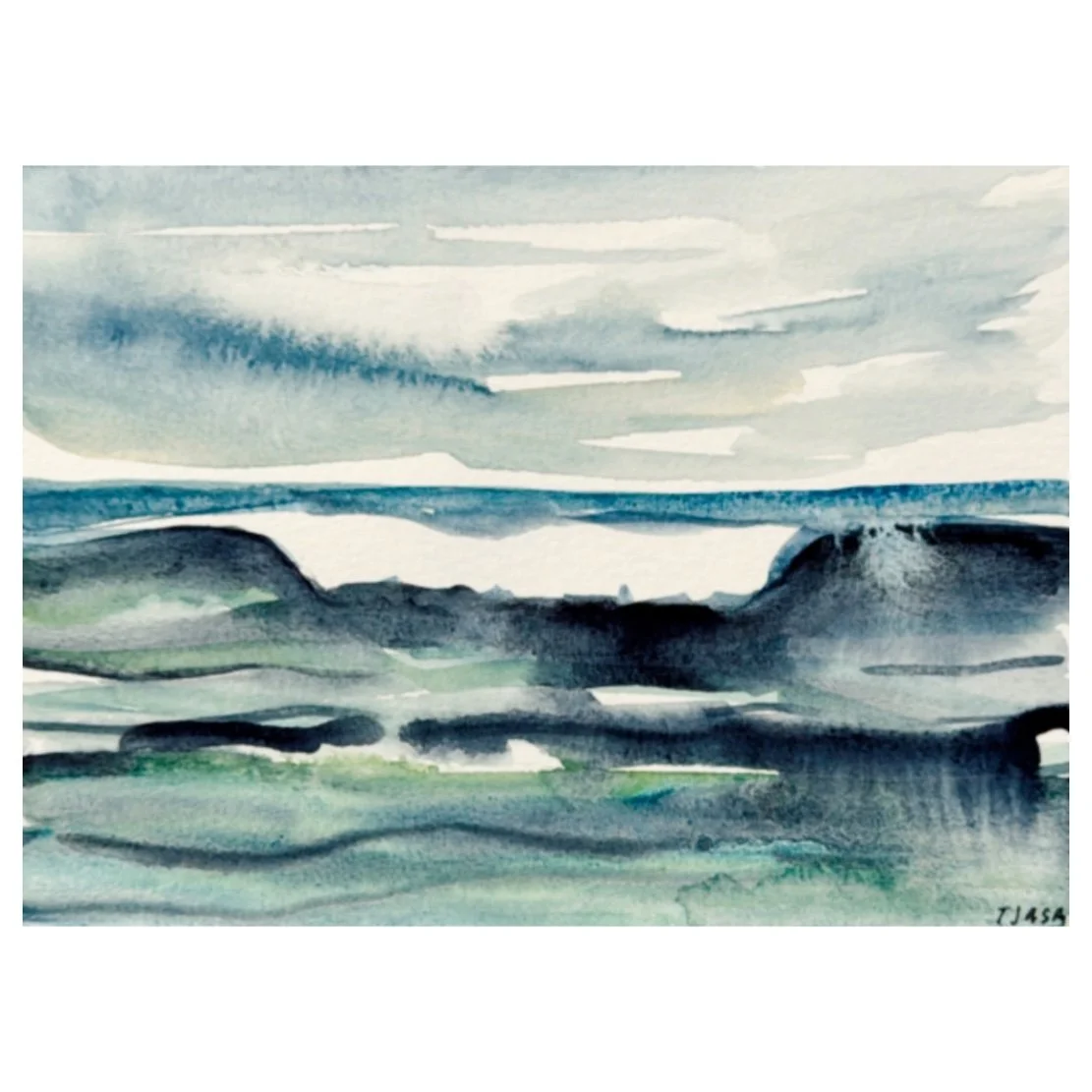 In the Waters  I   4 X 6  I unframed