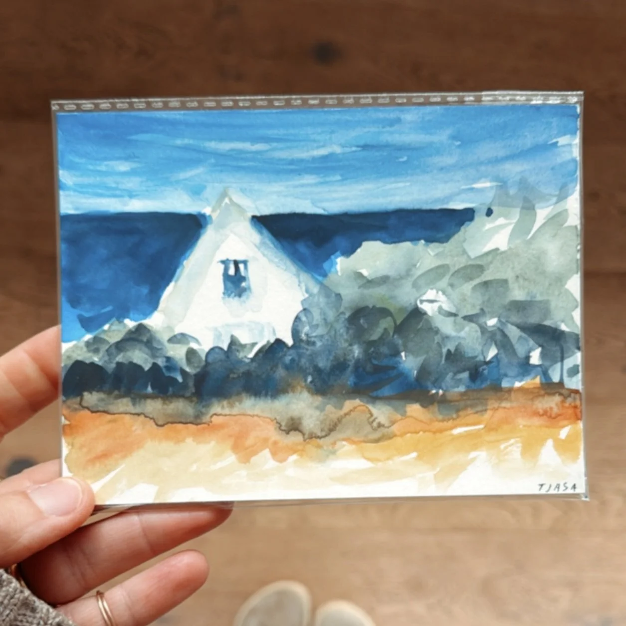 The Hidden Cottage I 4  X 6  I  unframed