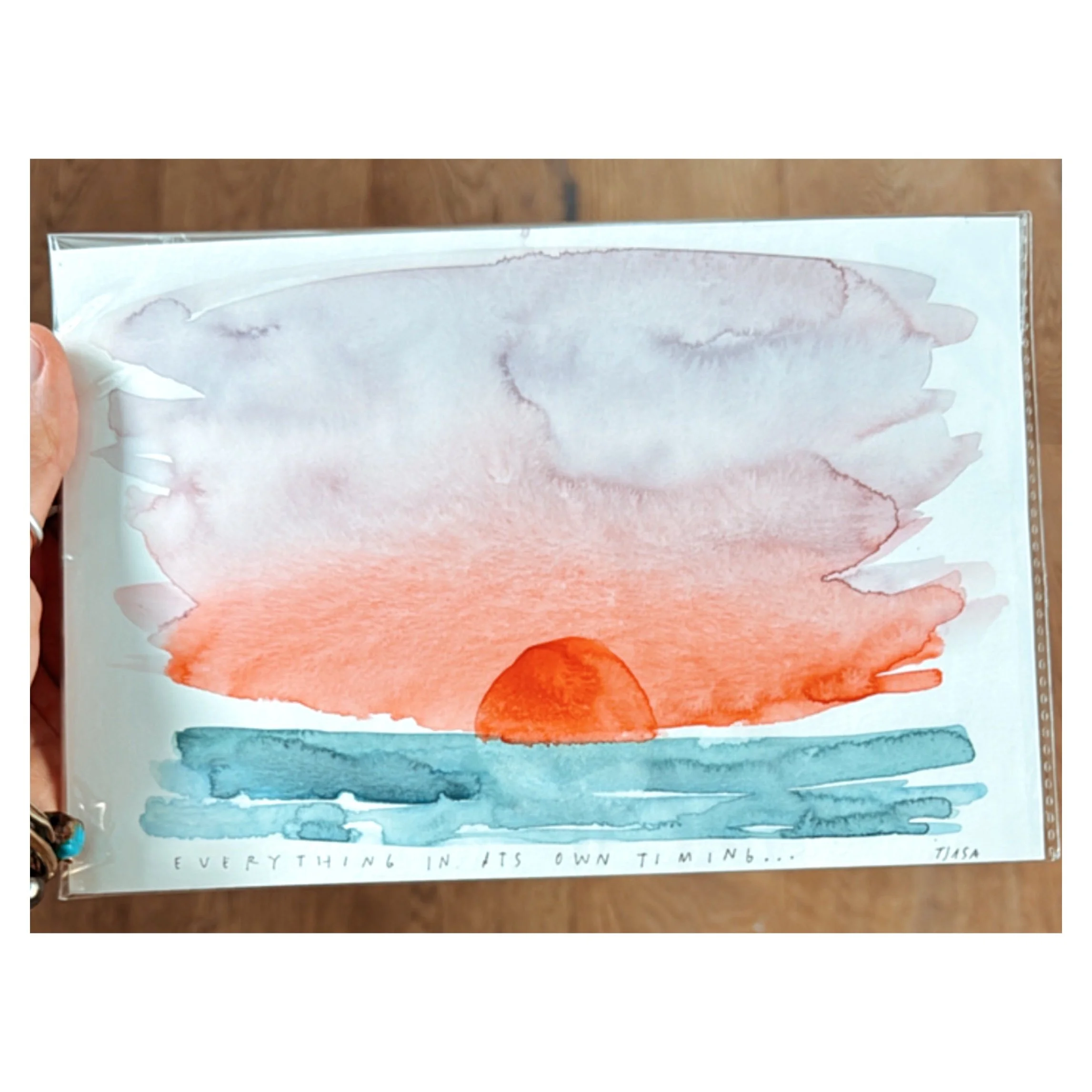 Everything in Its Own Timing I 6 X 8 I  Unframed