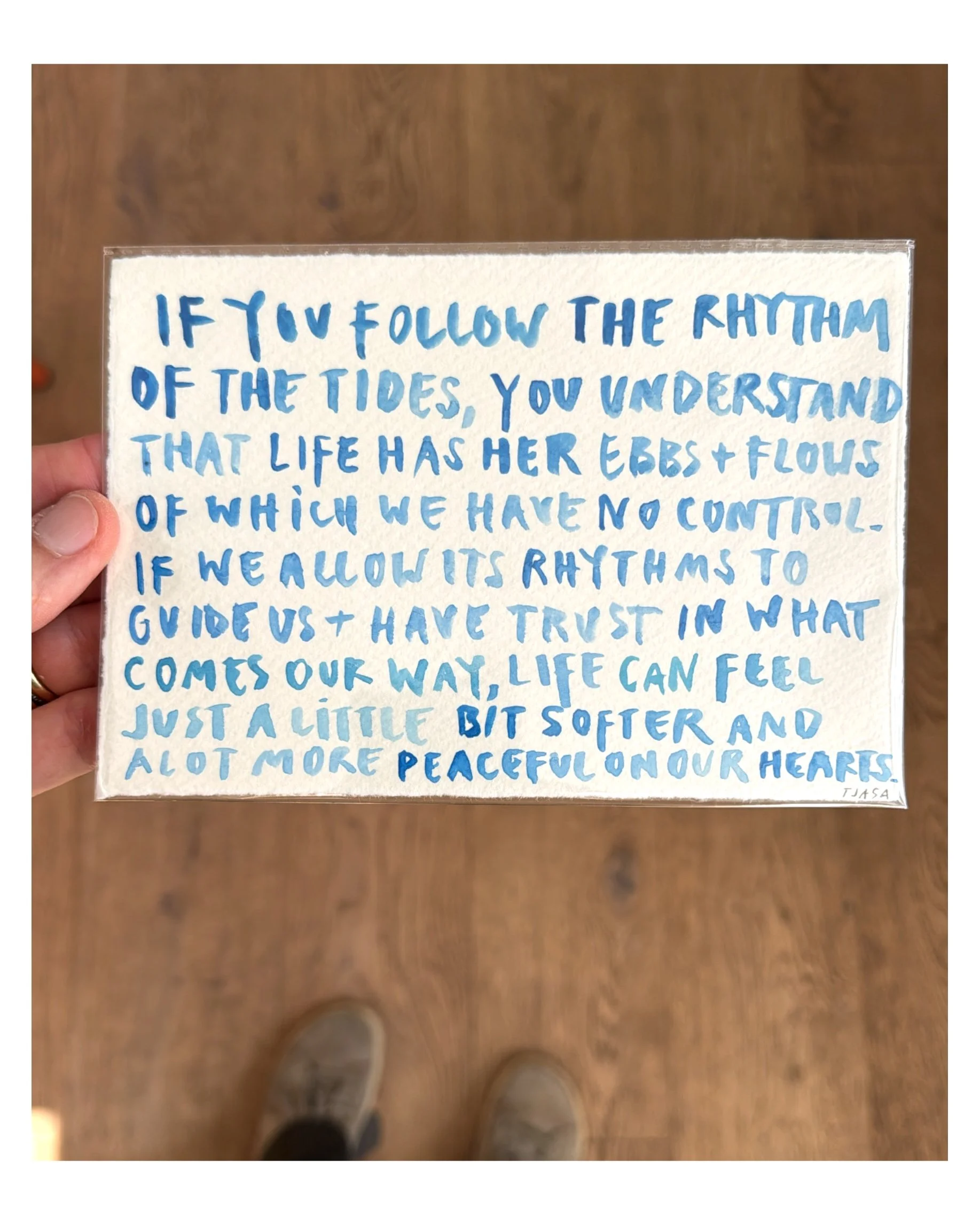 Rhythm of the Tides  I   4.5 X 6  I  unframed