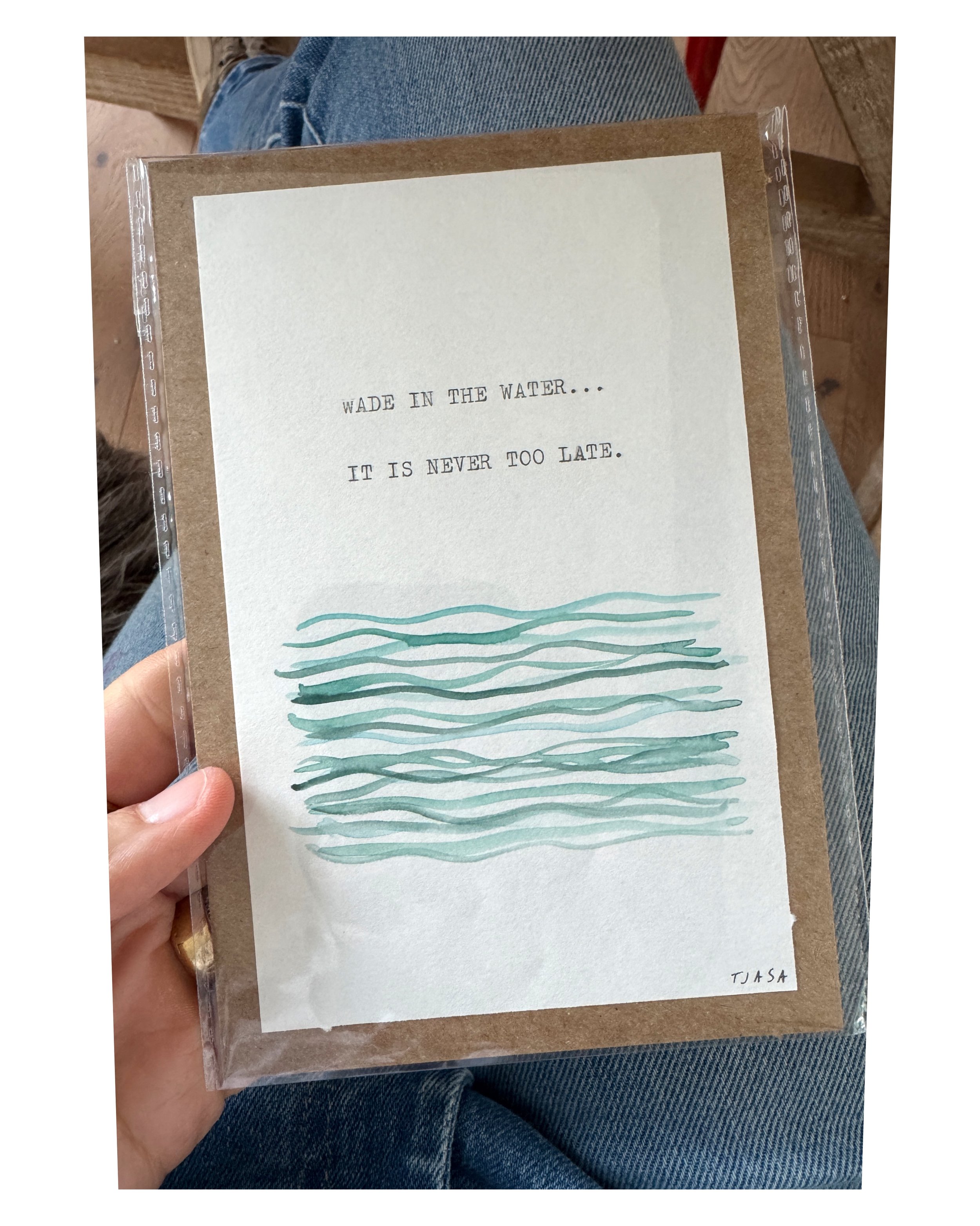 Wade in the Water  I  6.5 X 4.5 (unframed)