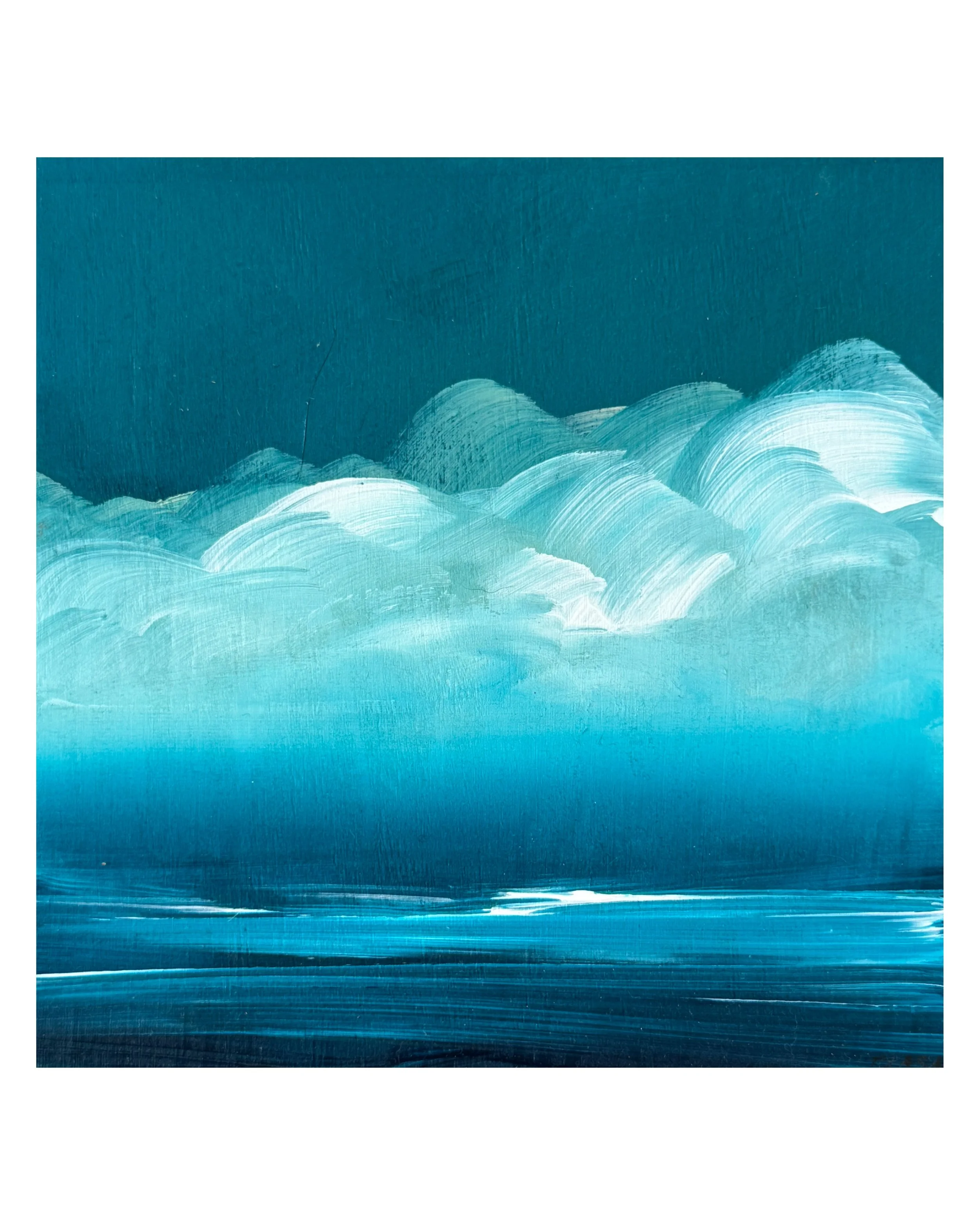 Blue on Blue | 6 X 6 I Cape Cod Studio