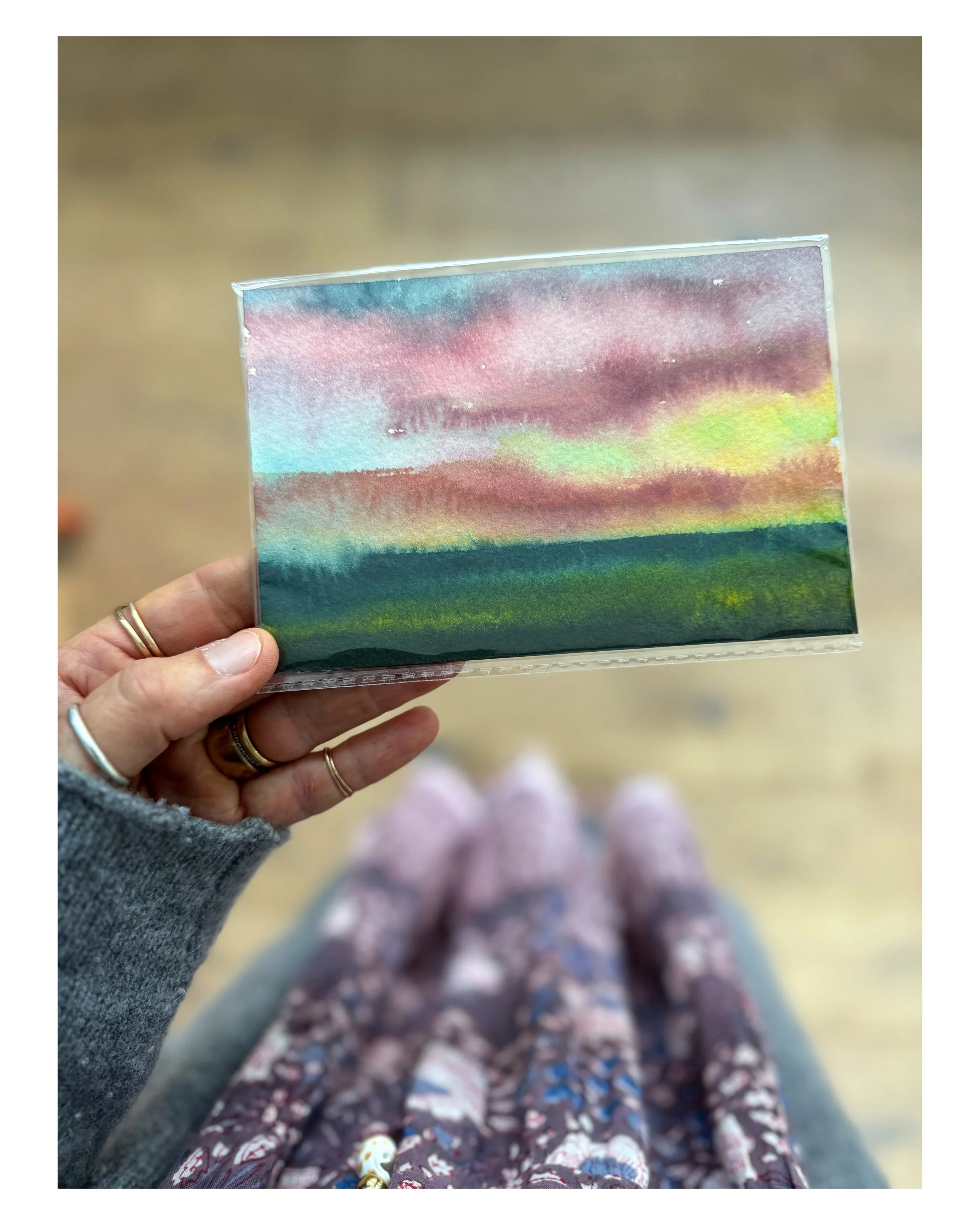 Dusk  I   4.5 X 6  I unframed