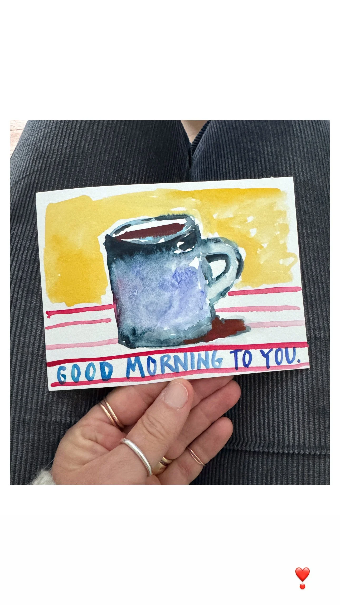Good Morning  I   4.5 X 6  I unframed