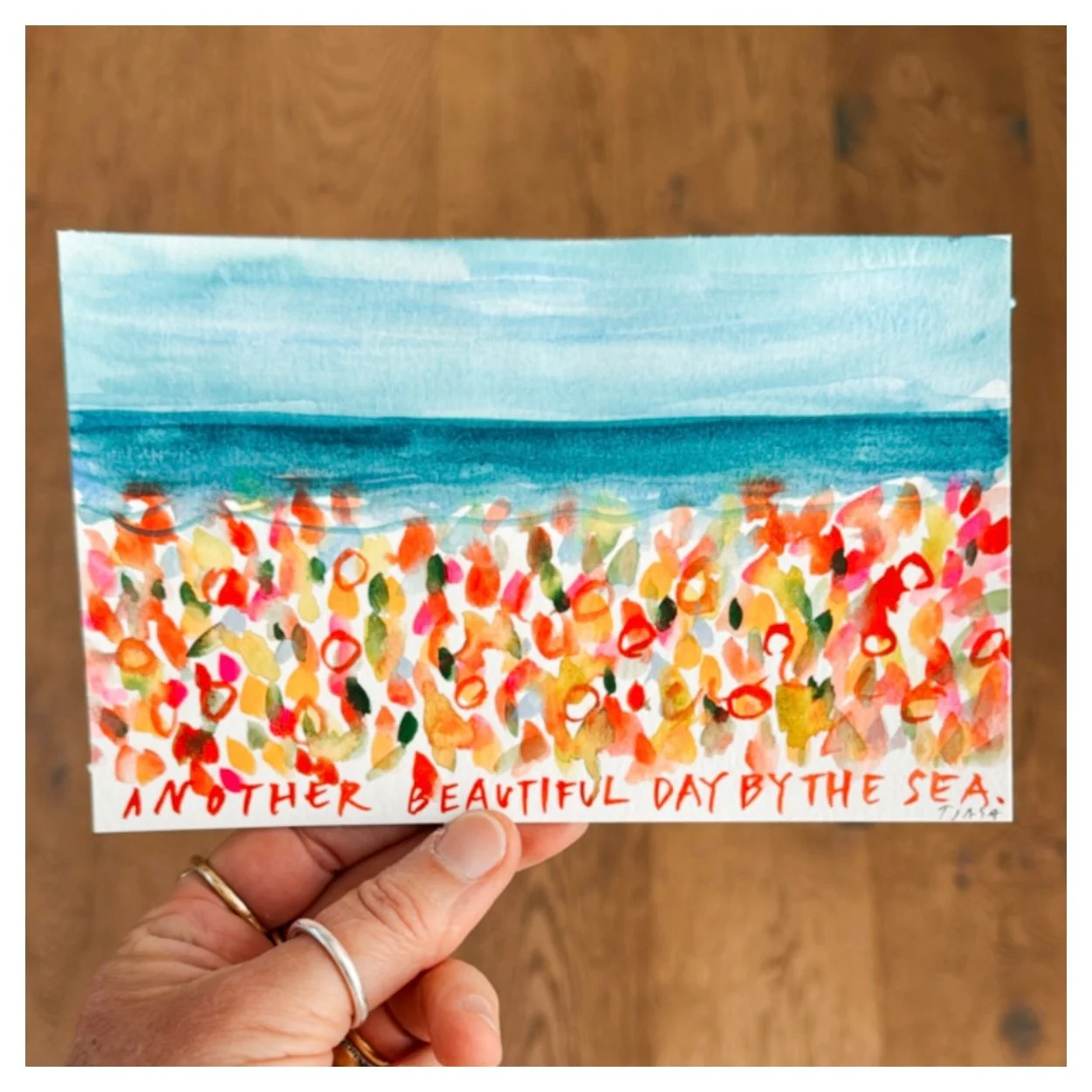 Another Beautiful Day  I  3 X 6  I  unframed