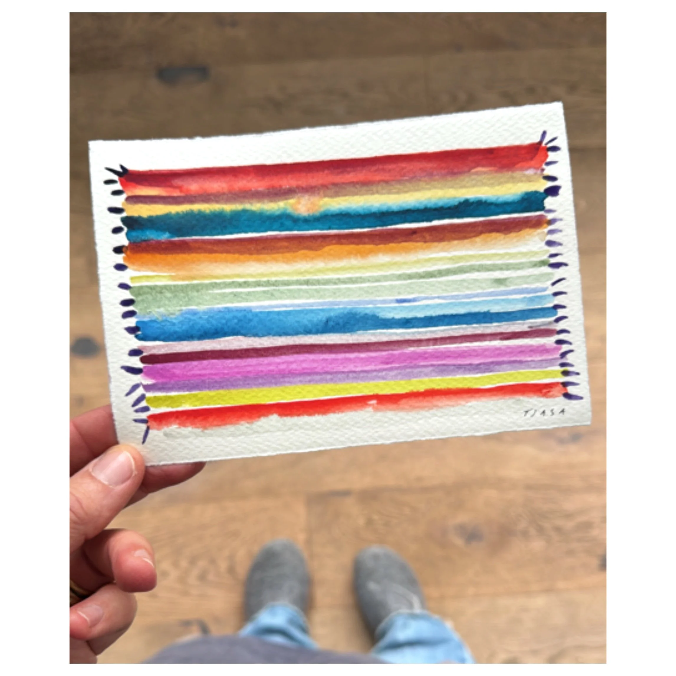 Beach Towel  I   4 X 6  I  unframed