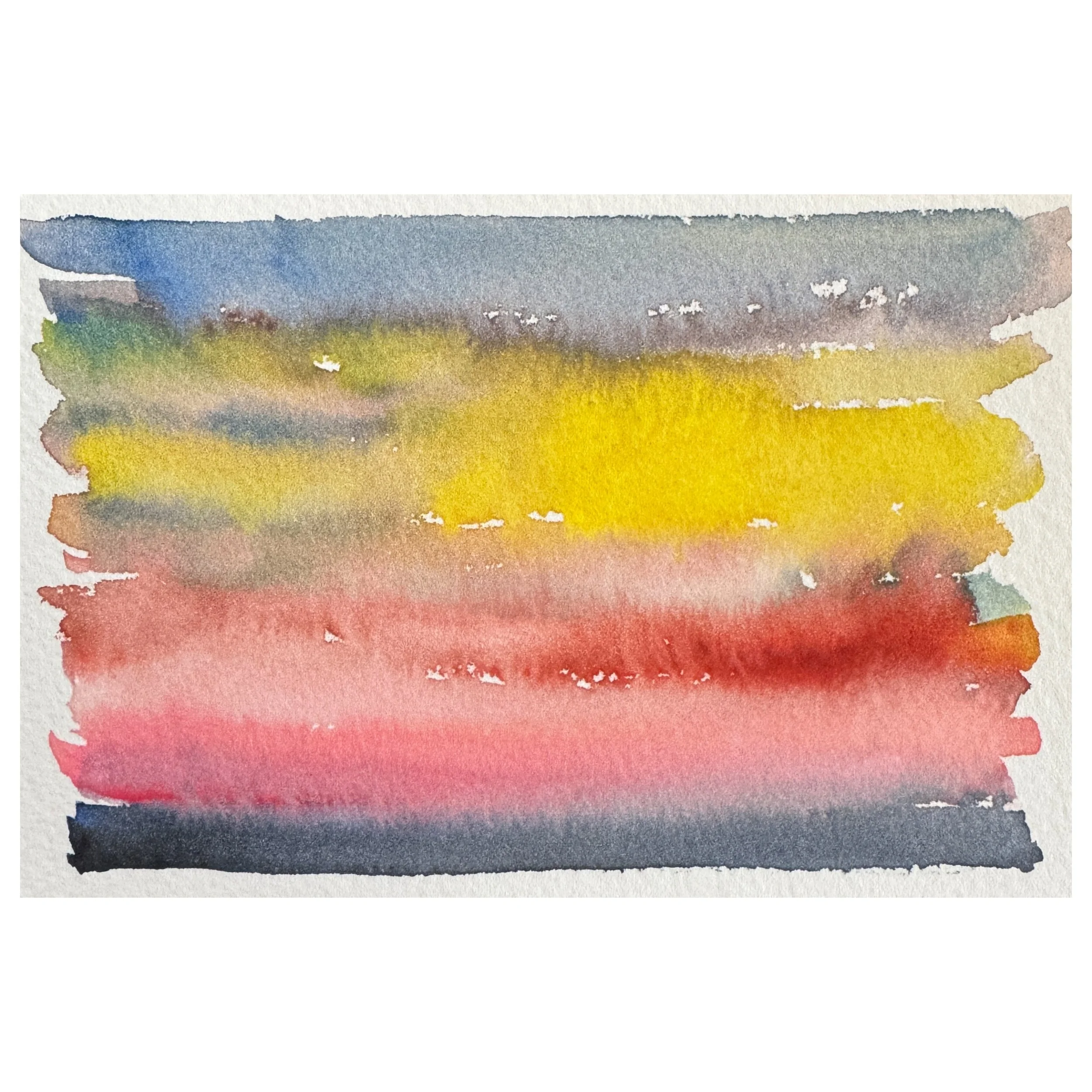 Sunset  I   3.5 X 5  I  unframed