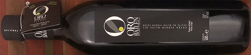 Oro Bailen EVOO Made by Spain’s leading producer of Picual olives. Grill bread and tomatoes, season with salt, and pour SEVERAL ounces of this oil over the top for a delicious treat. Full of clarity and complexity, this gorgeous chartreuse oil has flavors of sage, mint, green tomatoes, grass, and green almonds; bitterness and spice is moderate. TODAY (12/19) ONLY: $13.99/ea (reg $19.99 — save $6!!!)