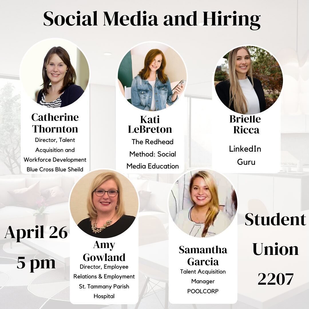 I&rsquo;m joining a group of awesome ladies tomorrow at the @southeasterncob Women In Business &ldquo;Social Media &amp; Hiring&rdquo; Panel! Look at that lineup, yall! 

I can&rsquo;t wait to meet new friends and learn from some pros. Comment if you