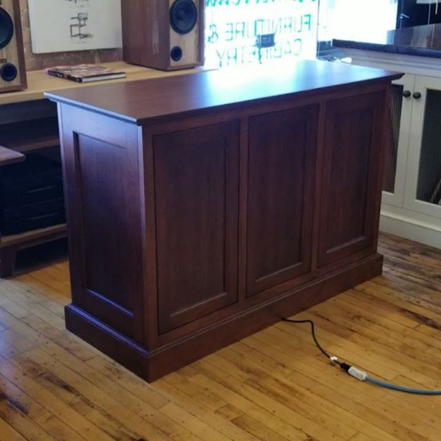 Why is there a plug sticking out of this cabinet? For a hidden TV of course! We'll custom build furniture to fit your lifestyle. @sgttsunami just finished up this custom cherry cabinet to sit at the foot of a bed.
.
.
Homestead Cabinetmakers 
Custom 