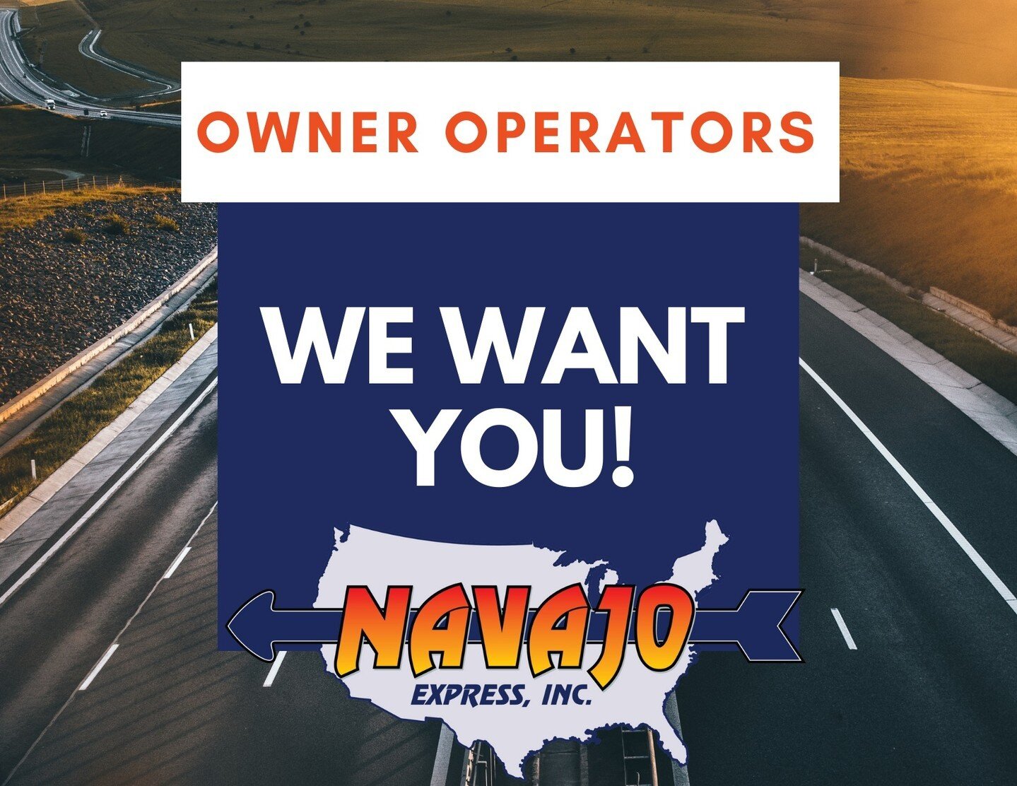 Owner-operators can count on outstanding support, consistent freight, and reliable pay. Let us help you grow your business, we're 100% committed to providing a positive driver experience.
Give us a call today. 800-245-9292

#NavajoExpressInc #Denver 