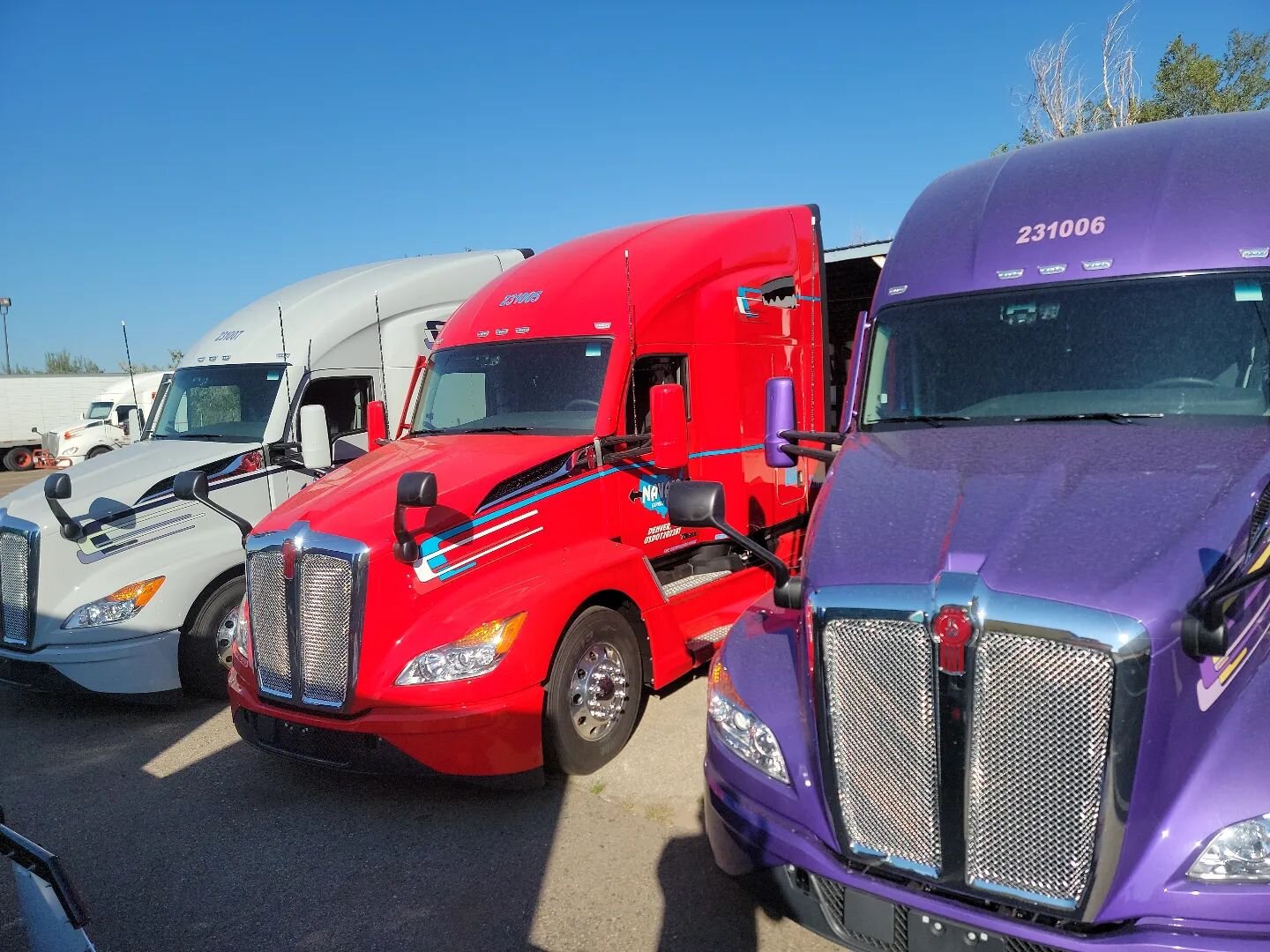 Check out these colors!!
 🟨🟦🟪🟥

#NavajoExpressInc #NavajoExpedited
#LakelandFlorida #Trucking #EmployeeoftheMonth #Trucks #Trucking #Trucker #TruckingLife #TruckLife #TrucksofInstagram #Truckers #Florida