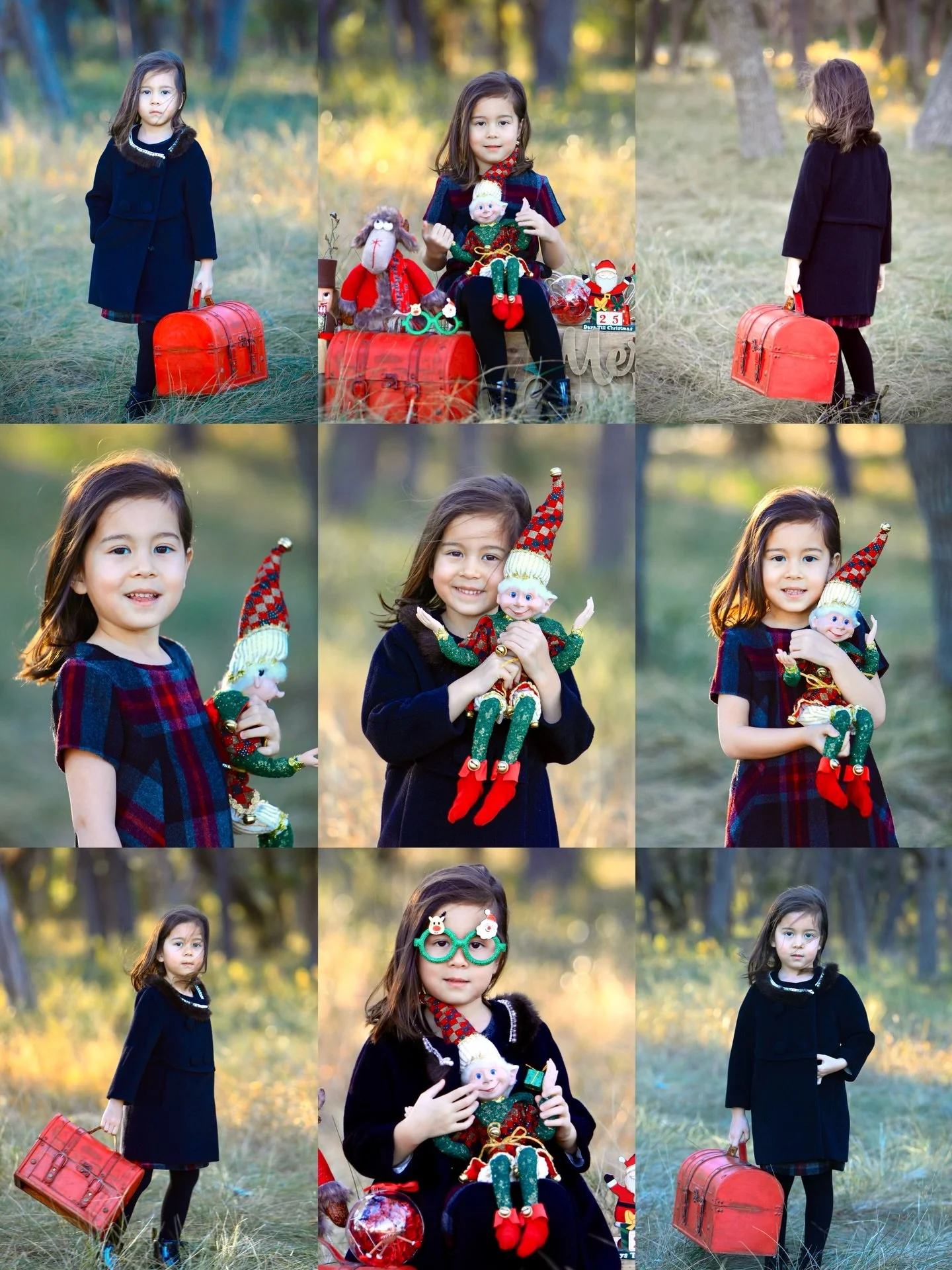 The little girl carrying a red suitcase in the woods. 

#christmas #christmasphotoshoot #elf #potrait #kidmodel #britishstyle #xmas #xmasvibes #austinphotographer #texasphotographer #texasgirl