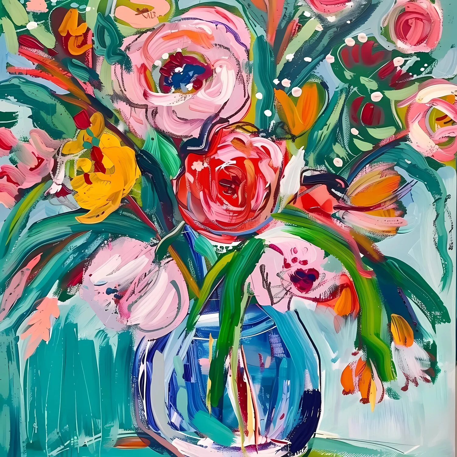Spring Floral Paint Night