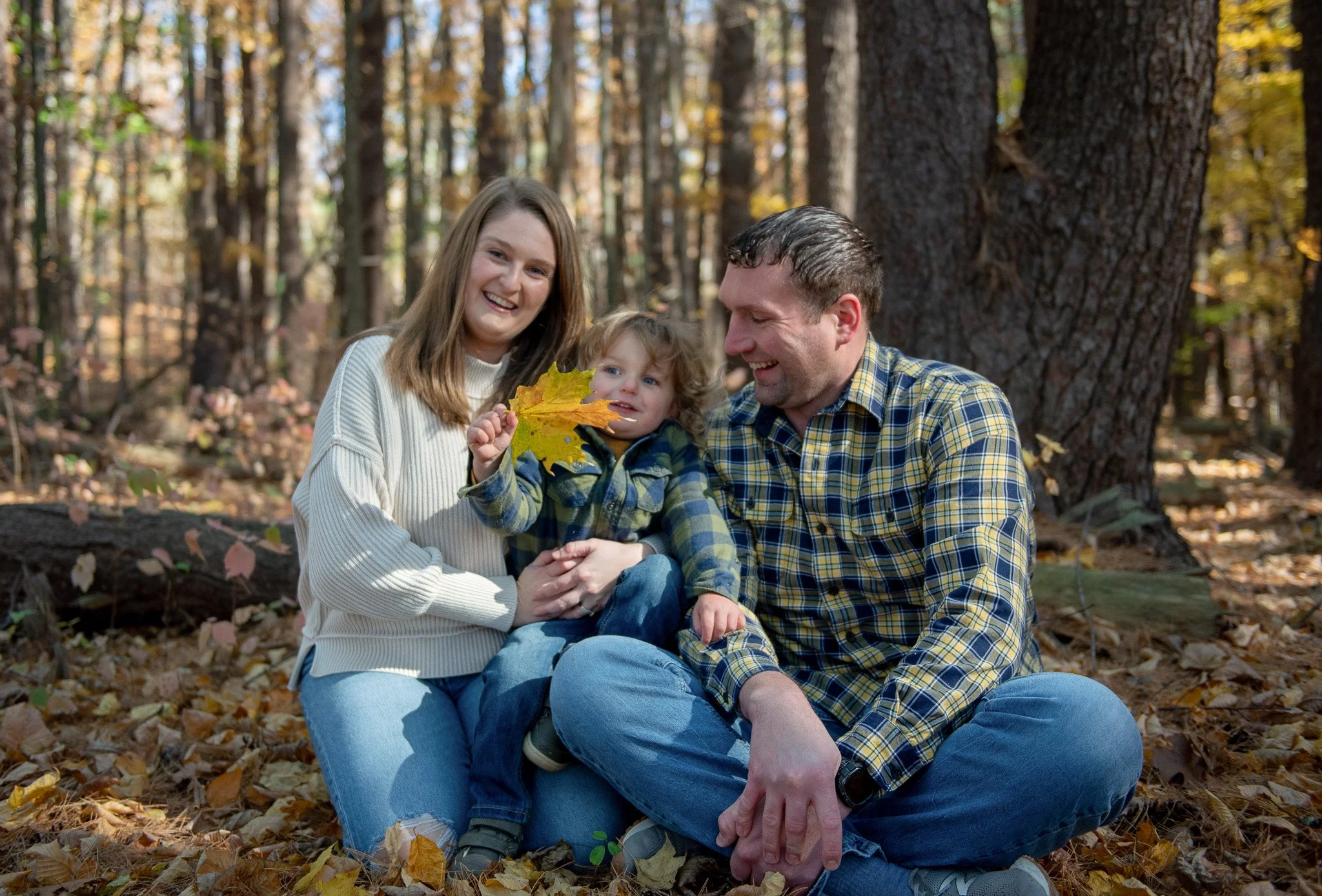Couple in autumn light