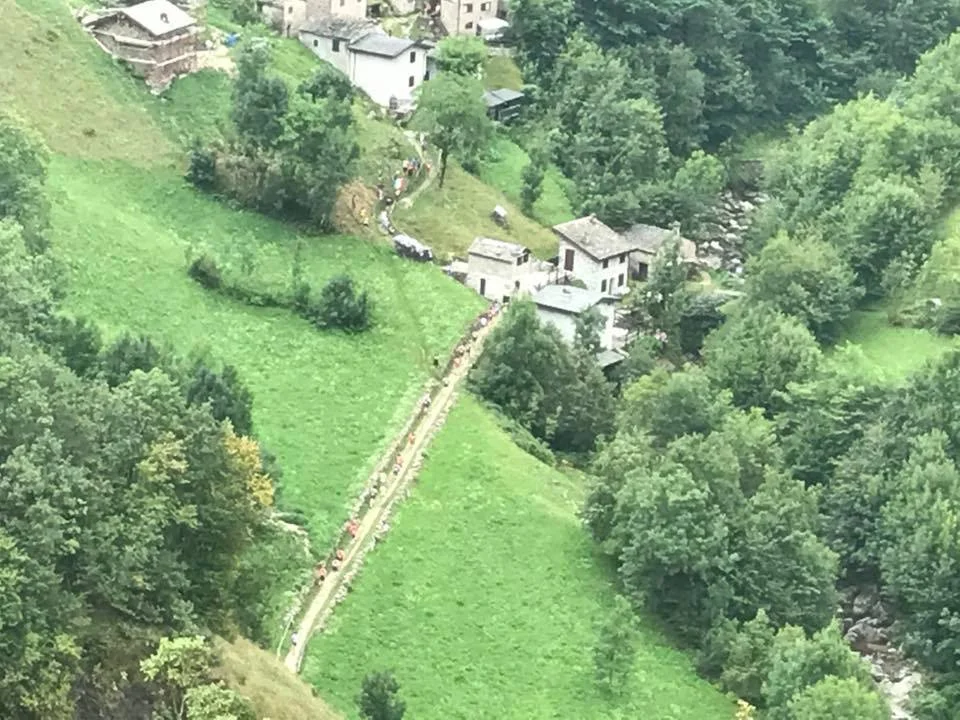One of the many communities along the course