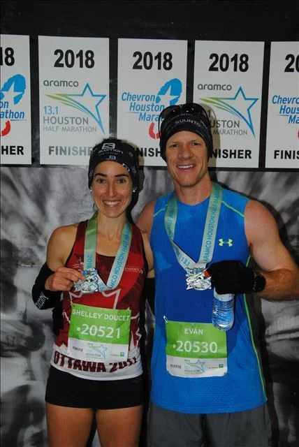 Post Race Medal Shot with my Hubby