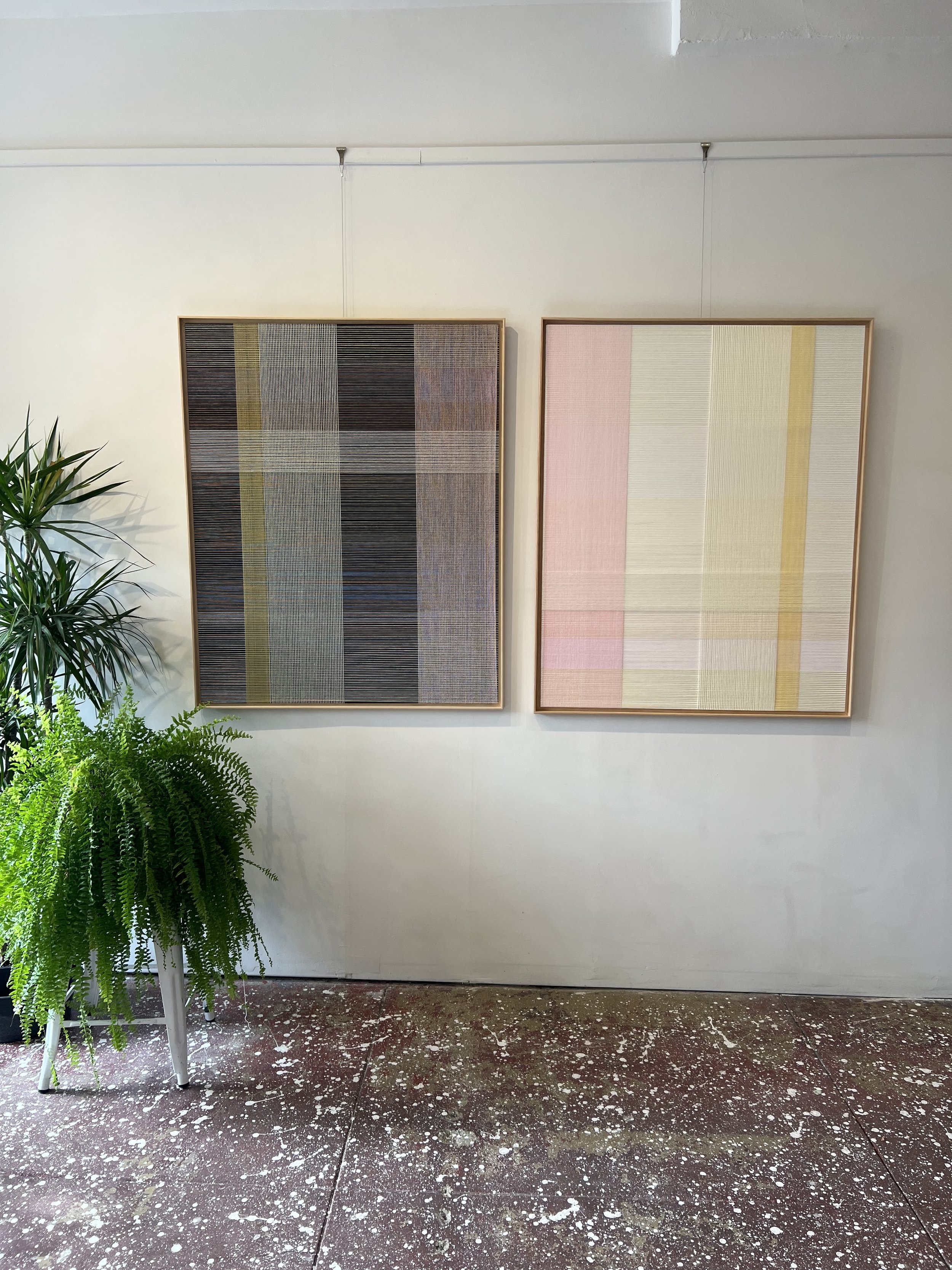 "Yin and Yang" Wrapped Panels#2 + #3