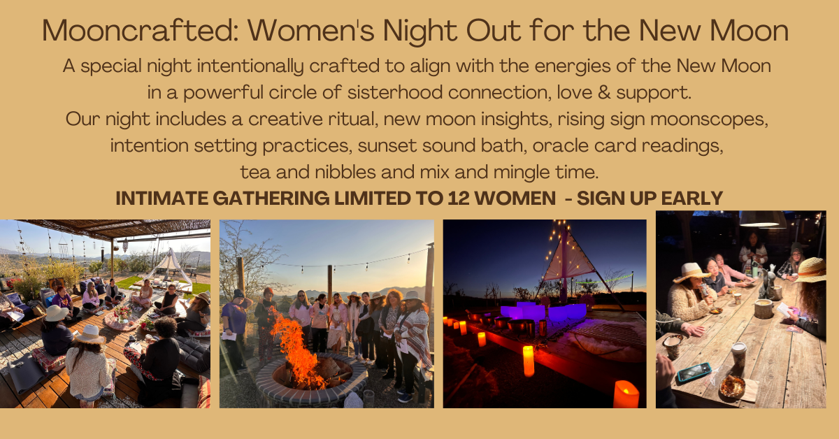 Mooncrafted: New Moon Ladies Night: Rituals+ Sound Bath + Sisterhood