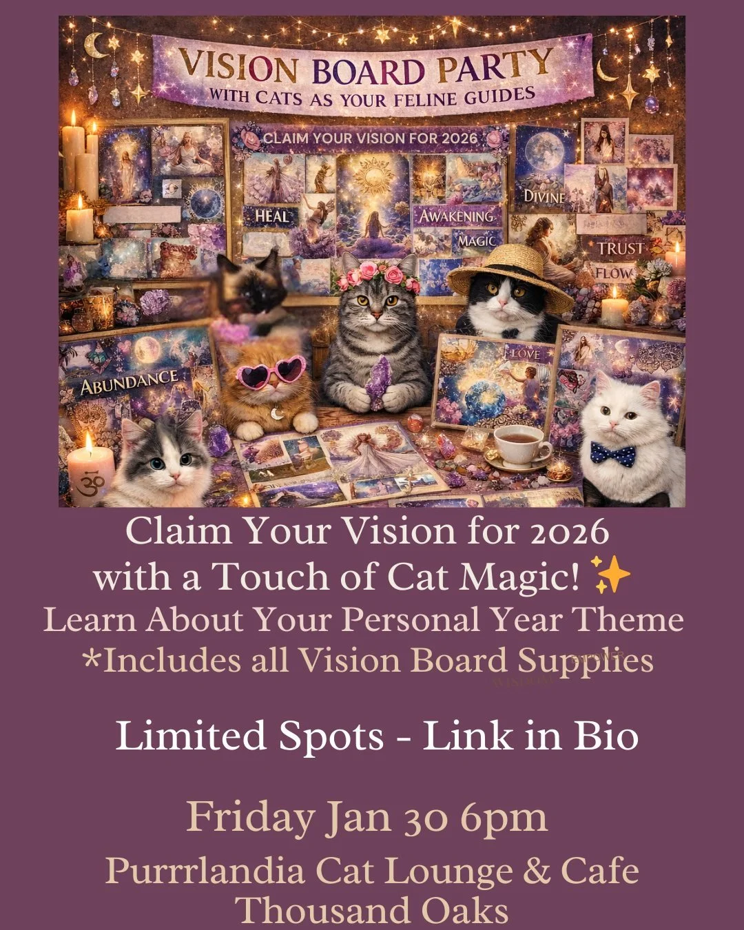 Manifest Your Vision for 2026 with Magic &amp; Whiskers 🐾✨

2026 isn&rsquo;t just a new year&mdash;it&rsquo;s a brand new 9-year chapter. 📖✨

 Ready to manifest a year that actually feels in soul-alignment with who you are and who you are becoming?