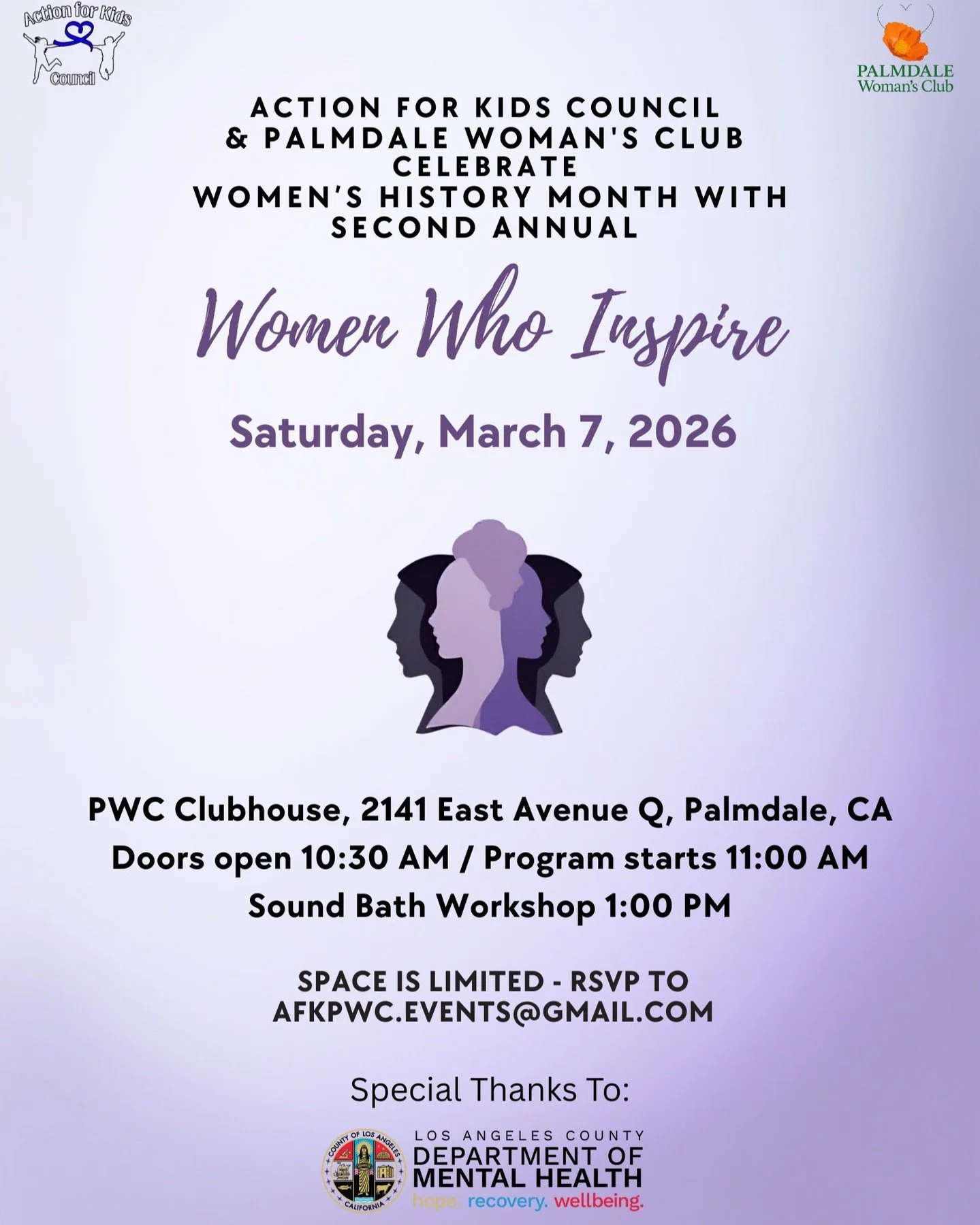 Honored to Inspire &amp; Harmonize ✨

In honor of Women's History Month and a kick-off to International Women's Day , I am beyond grateful to participate in this year's "Women Who Inspire" event! 💜

Please join us to celebrate and honor de