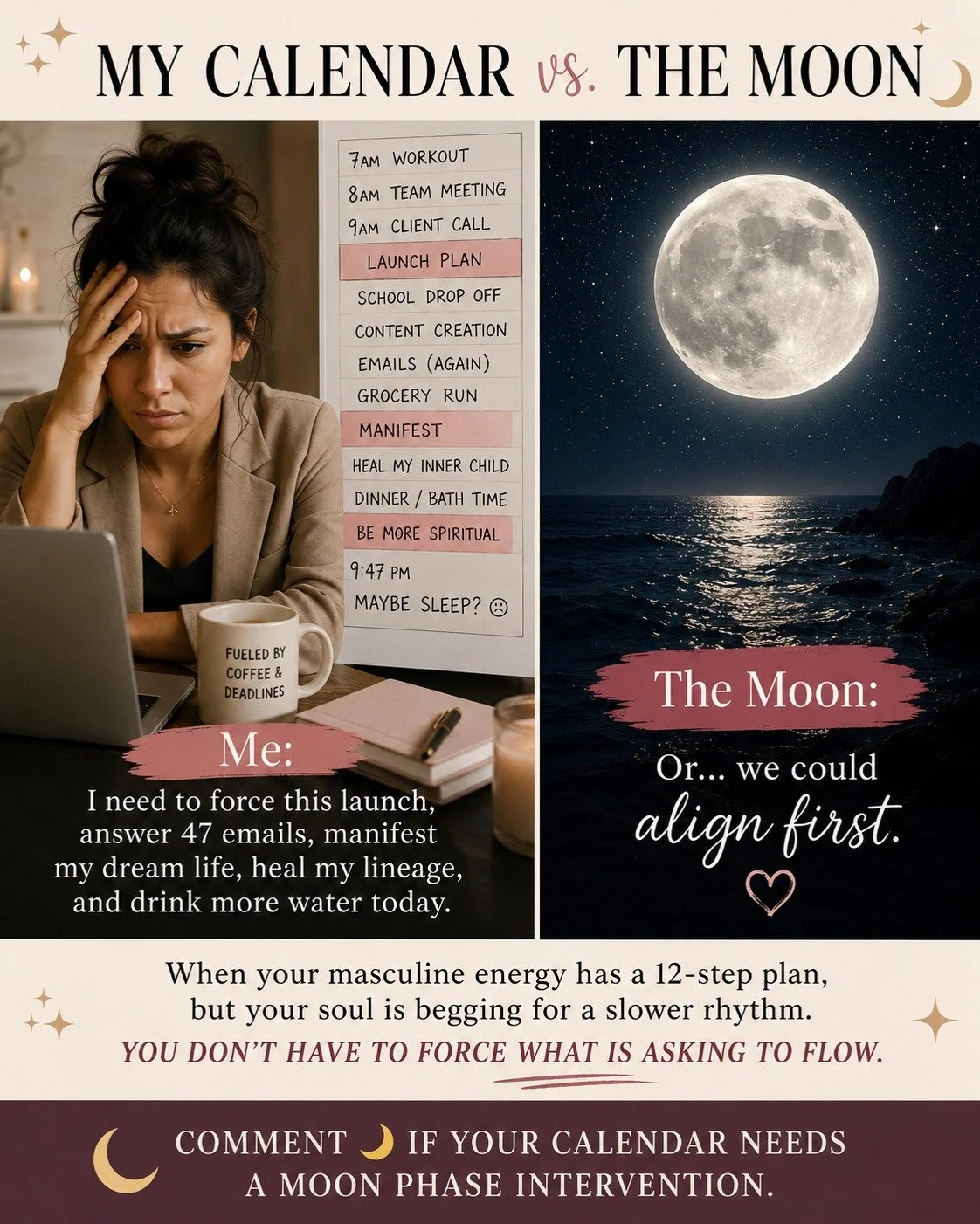 Which meme slide spoke to something deeper in you &mdash; 1, 2, or 3? 🌙
Not just the one that made you laugh&hellip; but the one that made your body pause for a second.

The one that felt like a mirror.
The one that named what you&rsquo;ve been quie