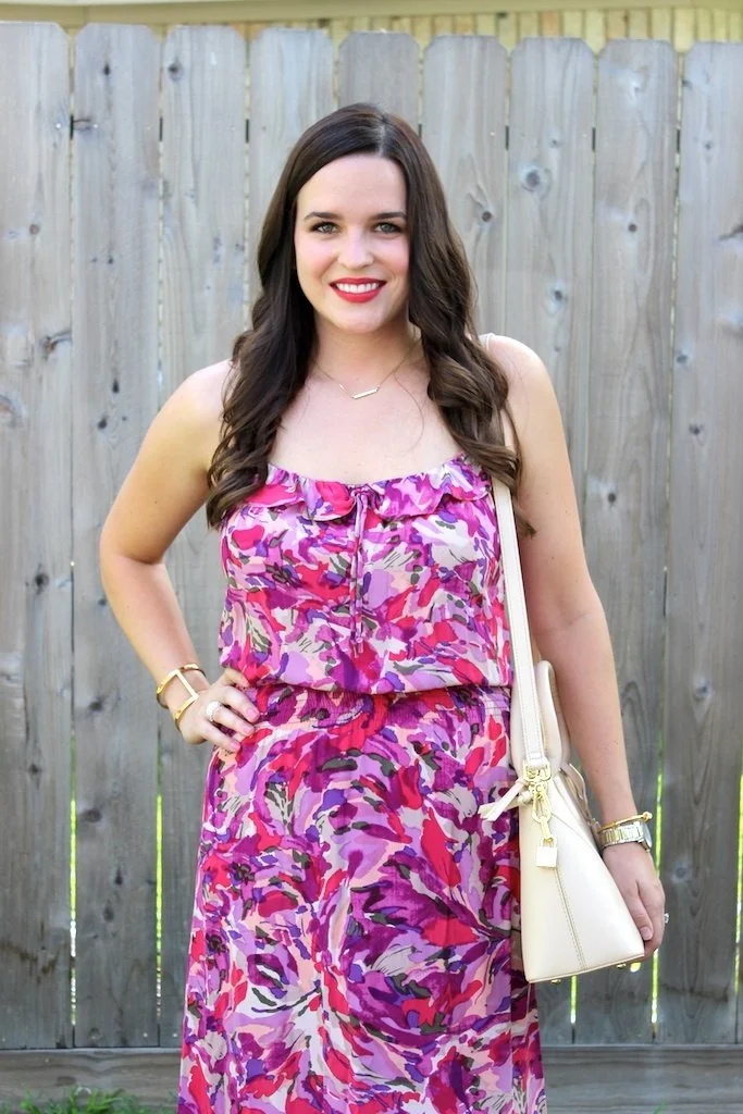 Sunset Floral Maxi Dress