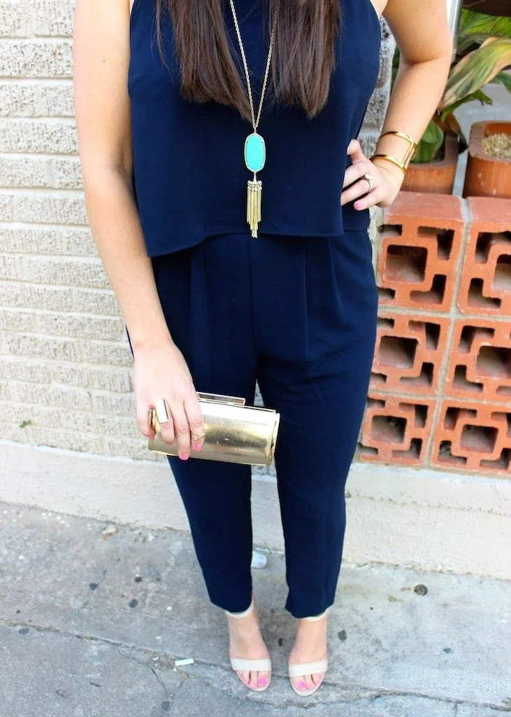 Navy Blue Jumpsuit