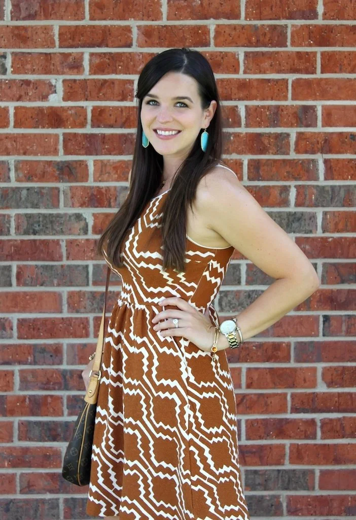 Burnt Orange Fit & Flare