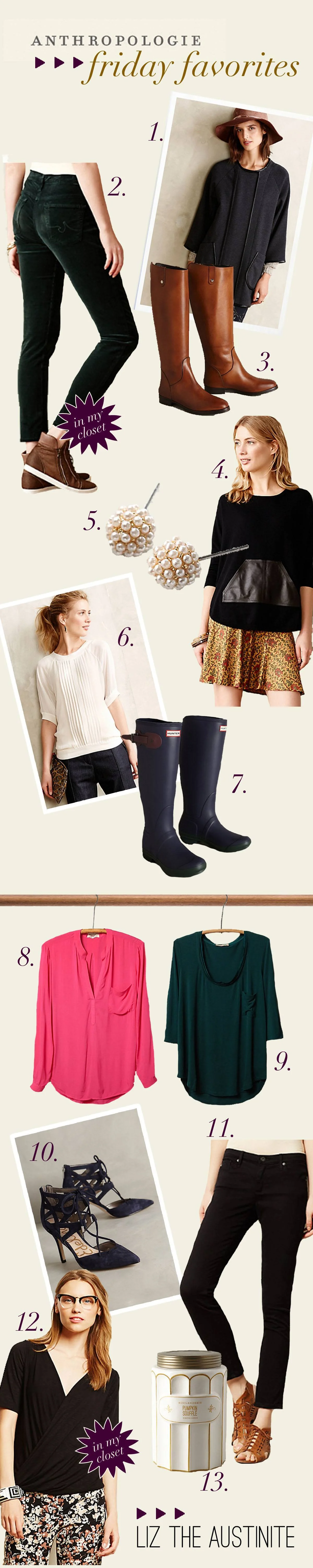Anthropologie Picks and Giveaway Reminder