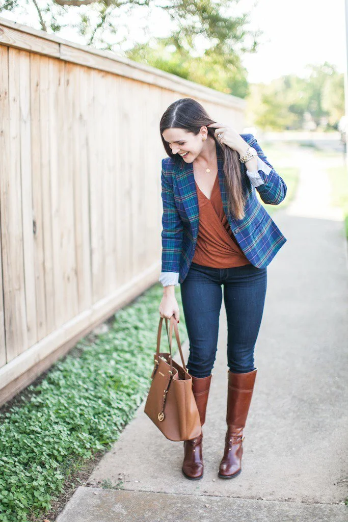 Preppy Plaid Blazer