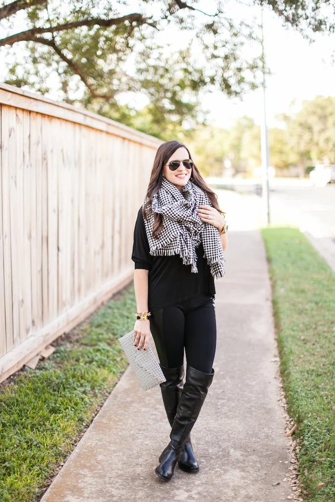 Leather and Houndstooth 