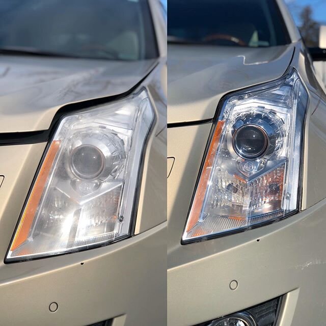 2010 #cadillac SRX before and after.

#headlightdoctor #headlightdoctormd #cadillacsrx #beforeandafter #headlightrestoration #clear #annapolis #maryland