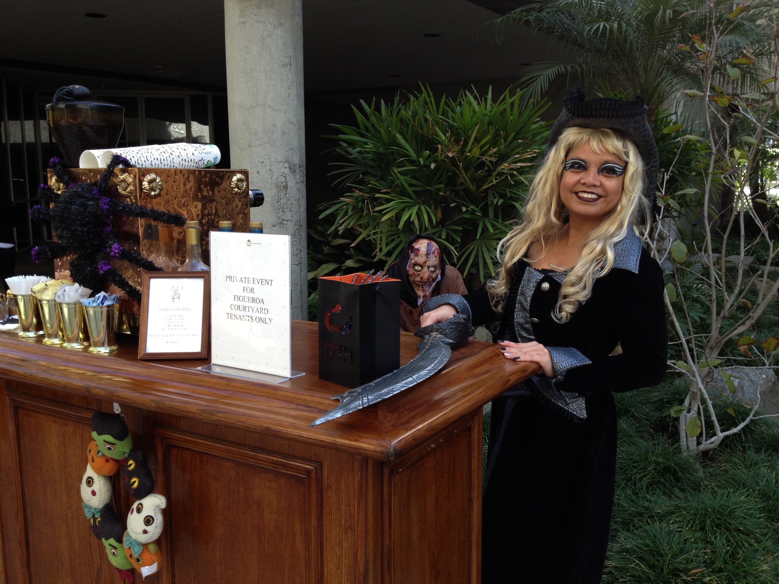 Halloween Cappuccino Cart